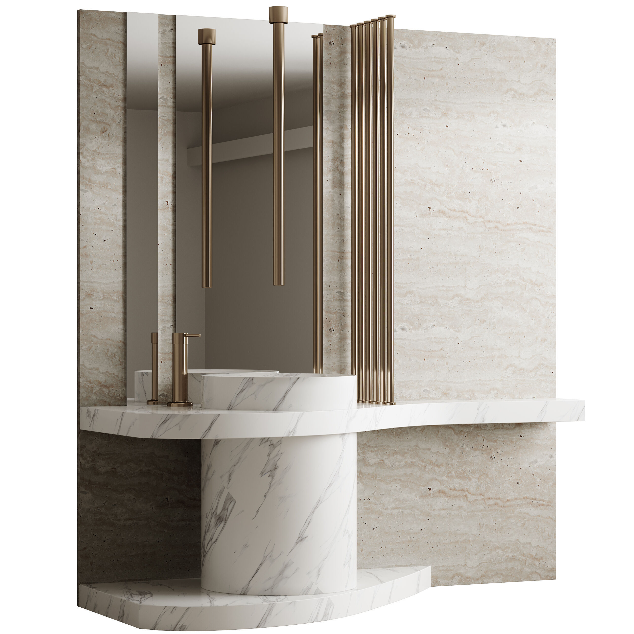 Bathroom furniture 26 3D model_12