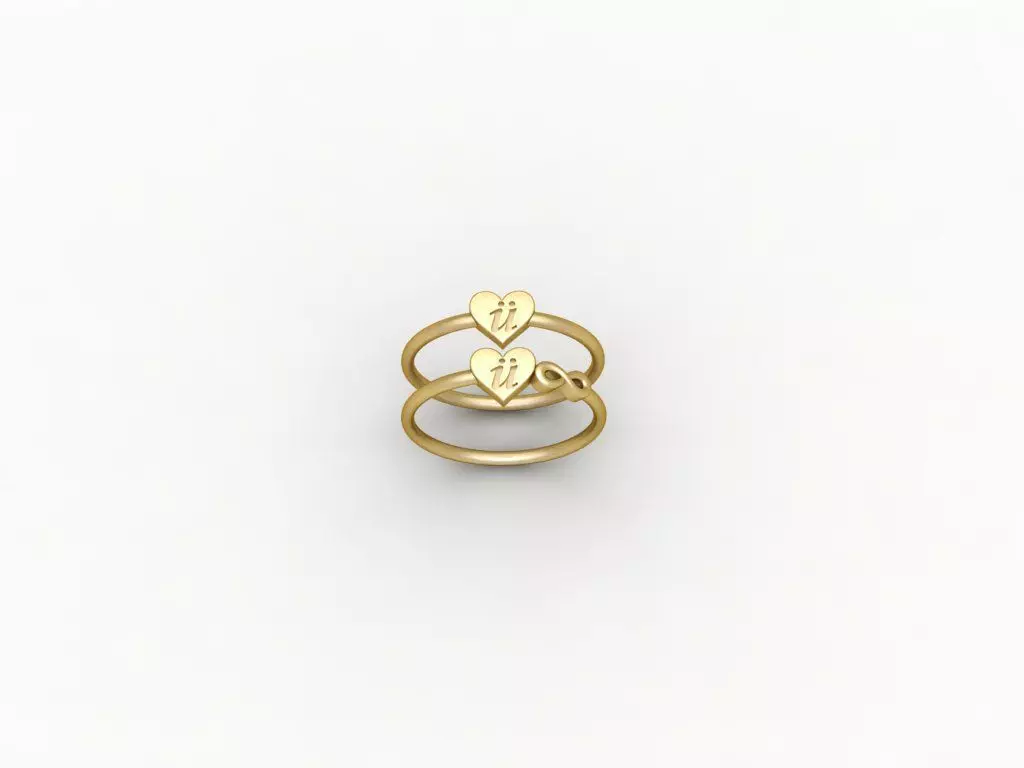  alphabet ring 3D print model_0