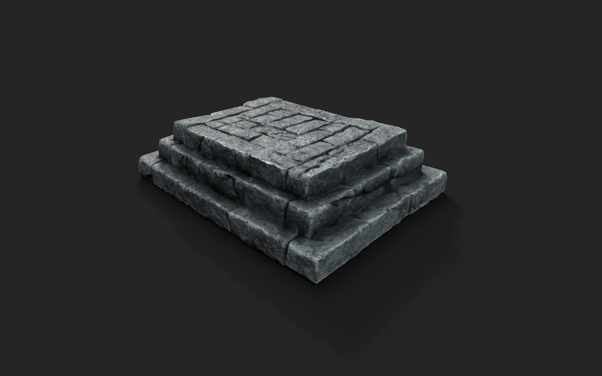 Old Ruin 6 Low-poly 3D model_4