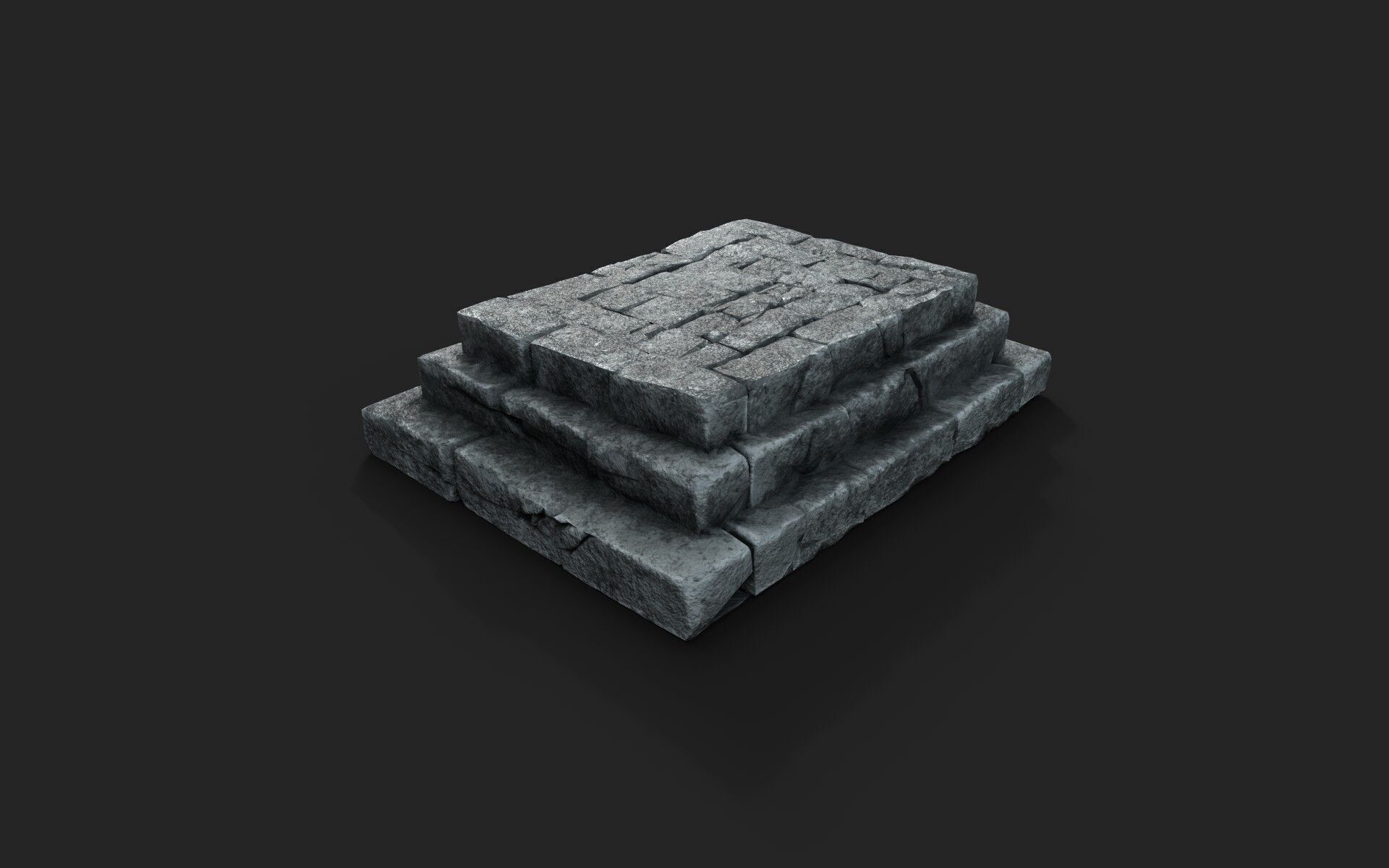 Old Ruin 6 Low-poly 3D model_2