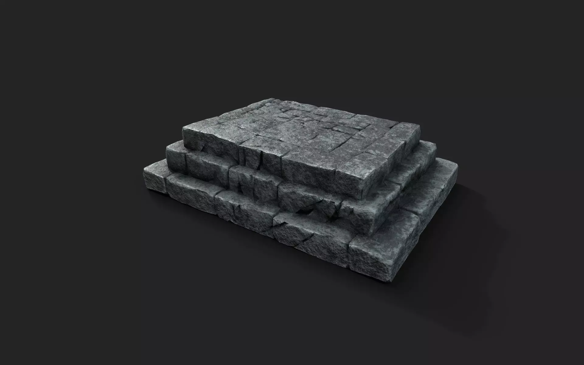 Old Ruin 6 Low-poly 3D model_0