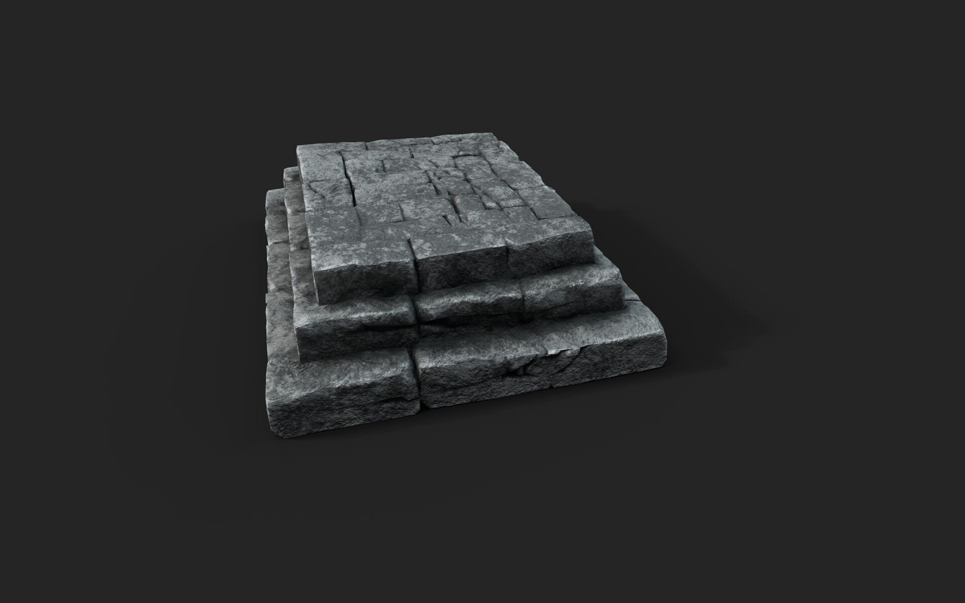 Old Ruin 6 Low-poly 3D model_1