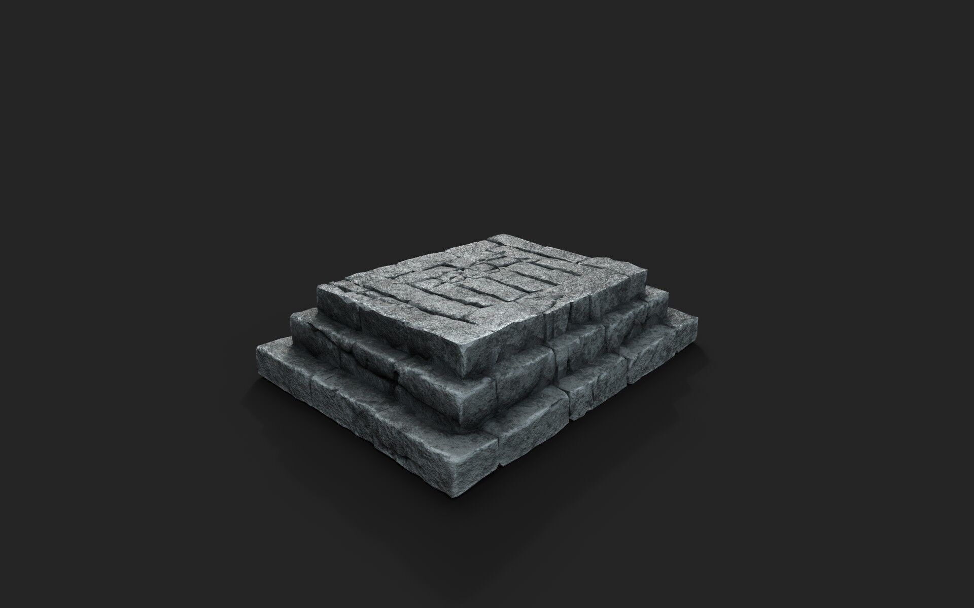 Old Ruin 6 Low-poly 3D model_5