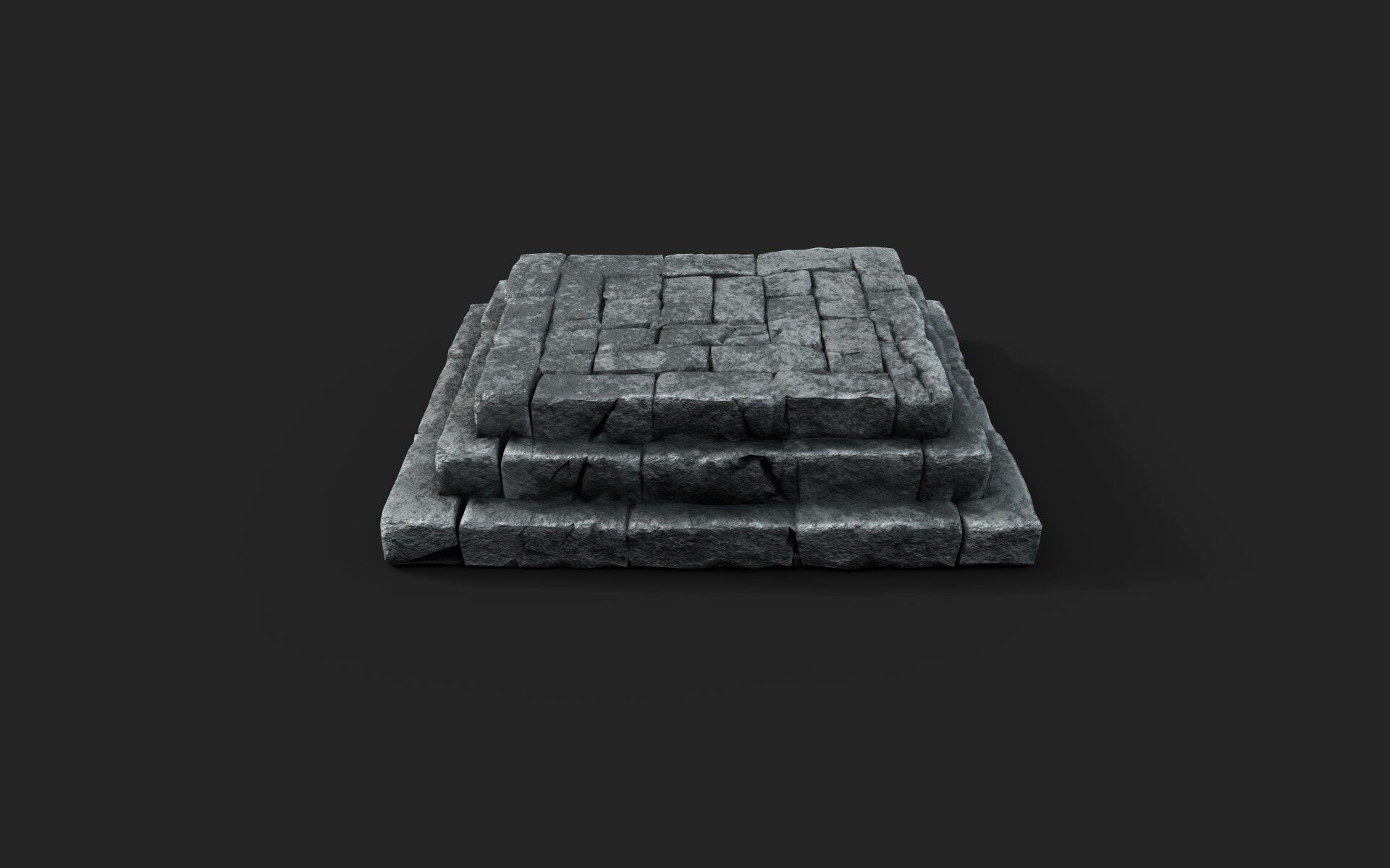Old Ruin 6 Low-poly 3D model_3