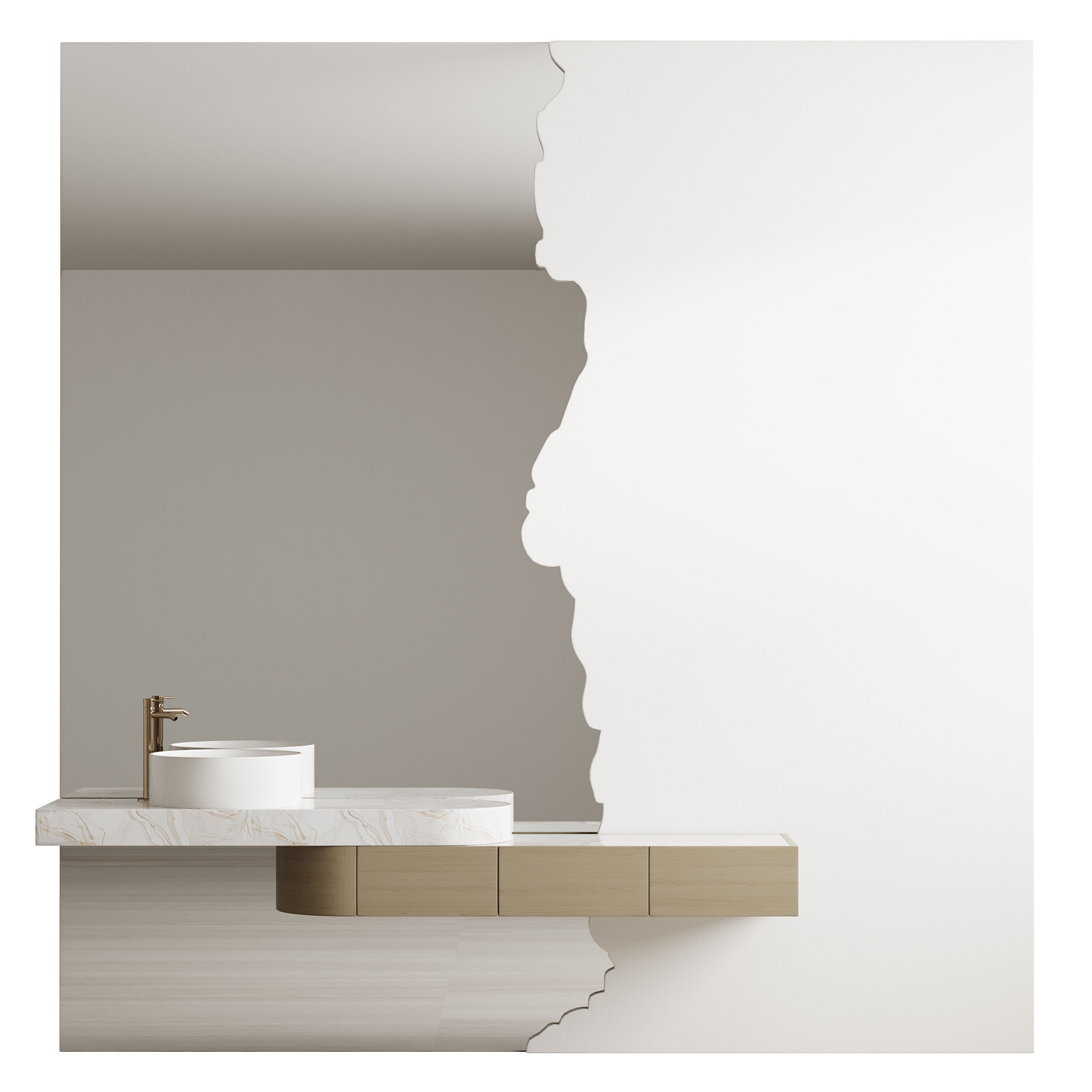 Bathroom furniture 27 3D model_6