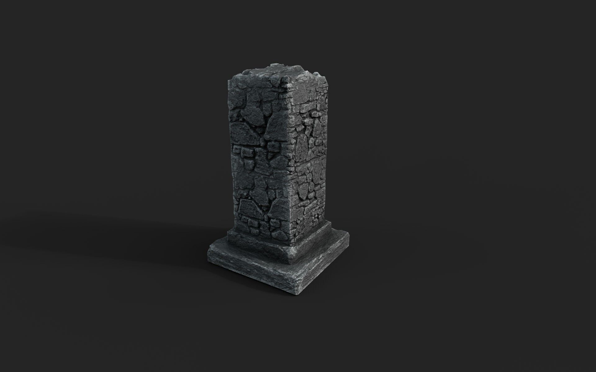 Old Ruin 7 Low-poly 3D model_1