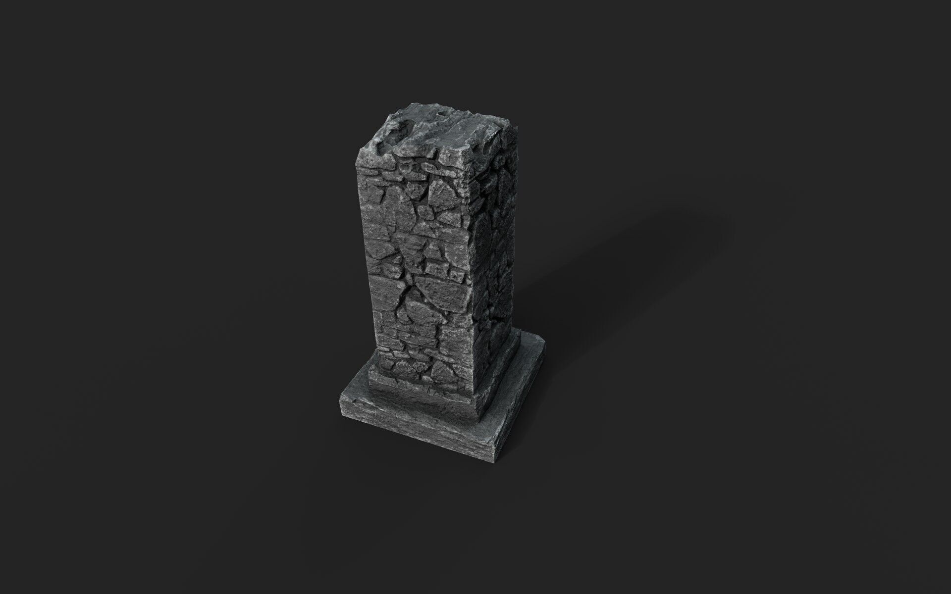 Old Ruin 7 Low-poly 3D model_3