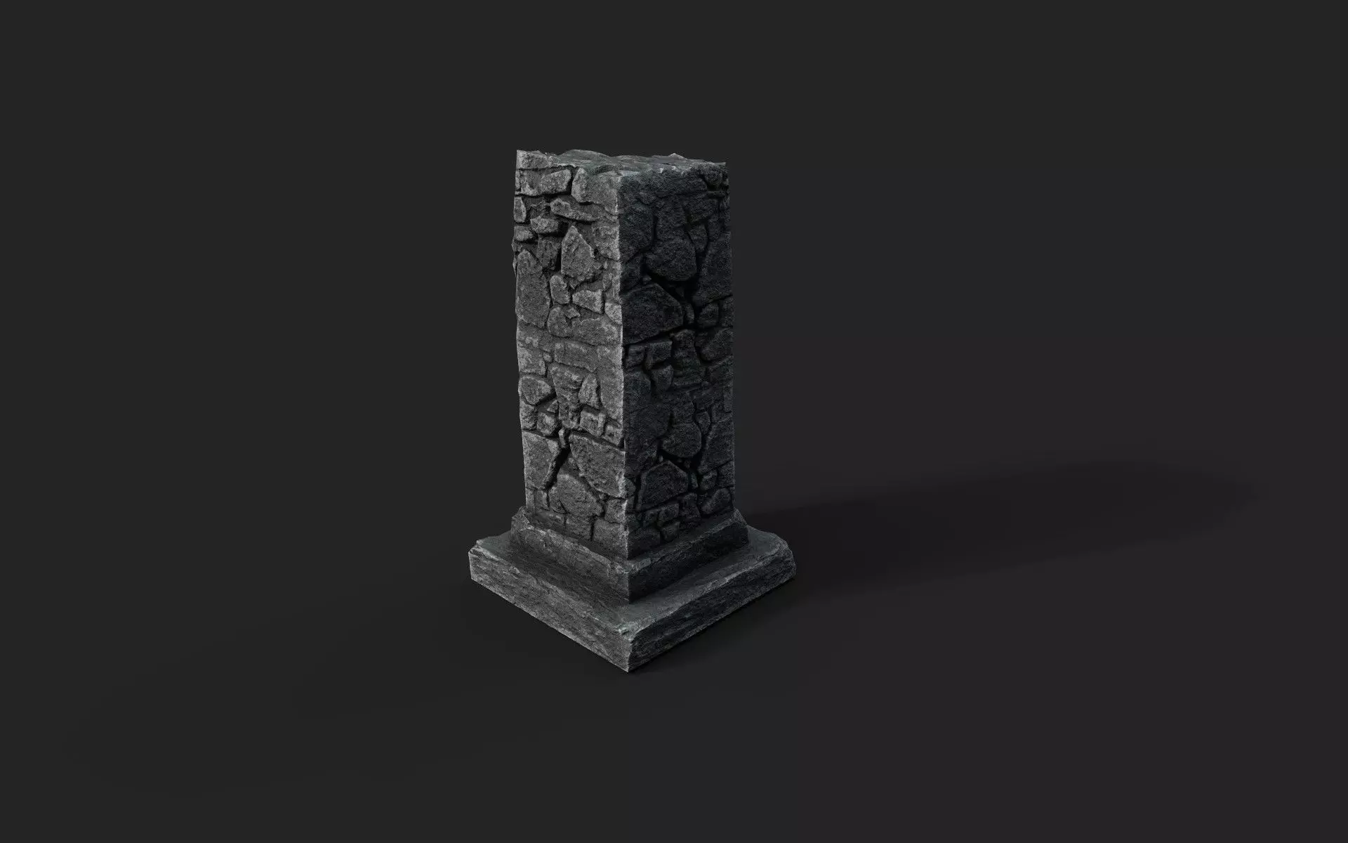 Old Ruin 7 Low-poly 3D model_0