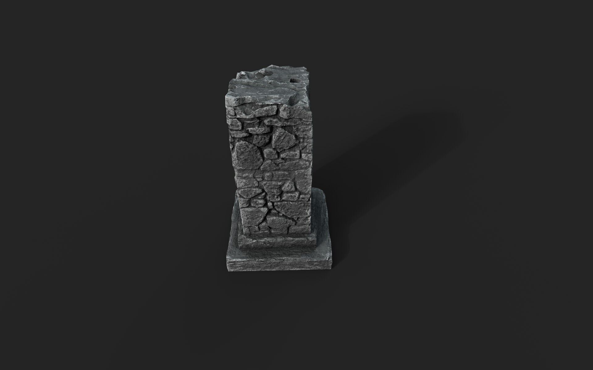 Old Ruin 7 Low-poly 3D model_4