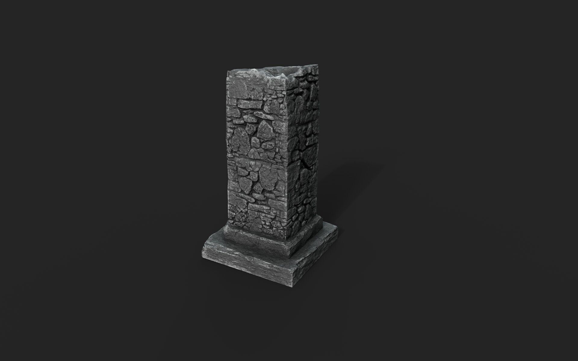 Old Ruin 7 Low-poly 3D model_2