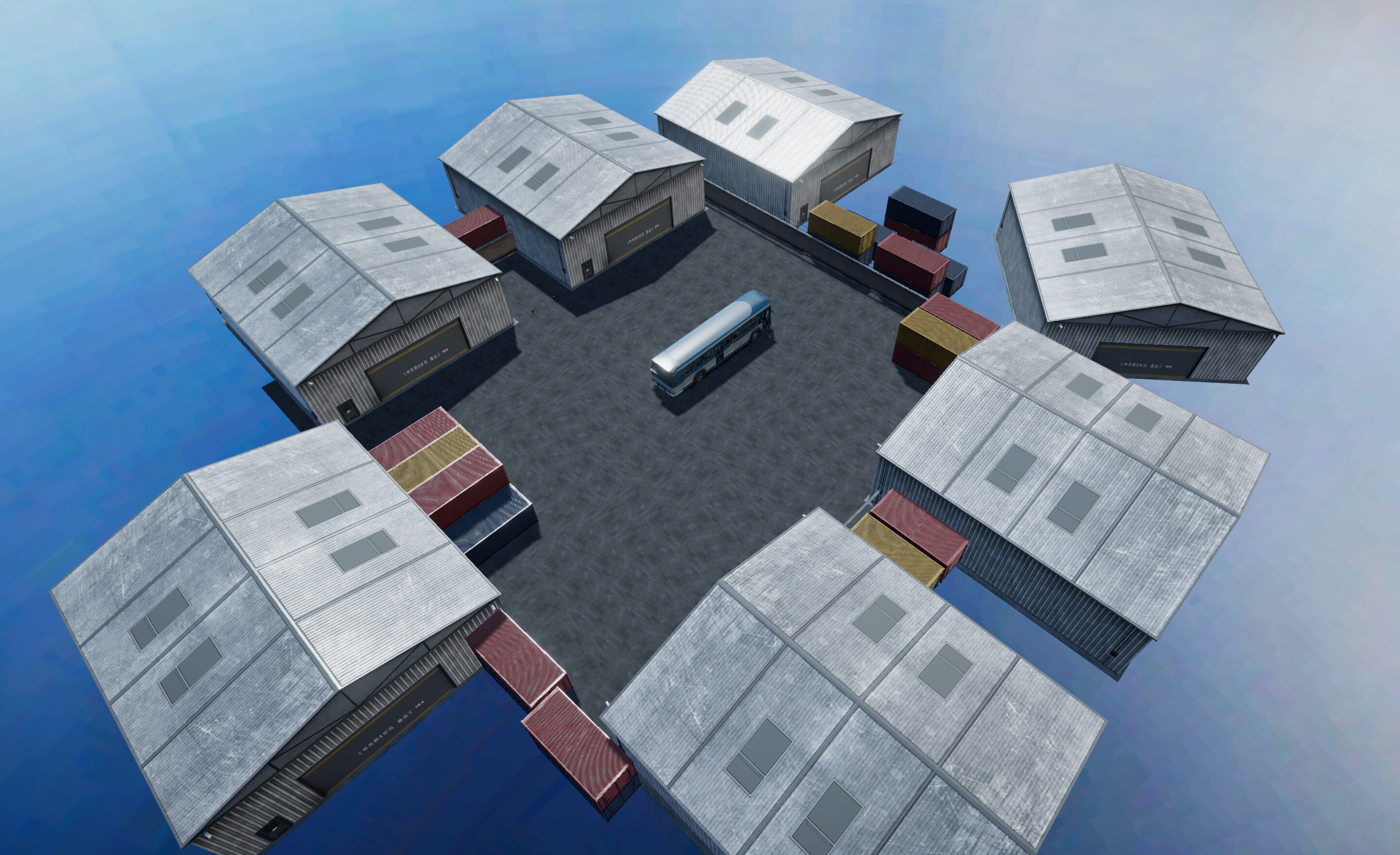 Classic Bus unity asset Low-poly 3D model_28