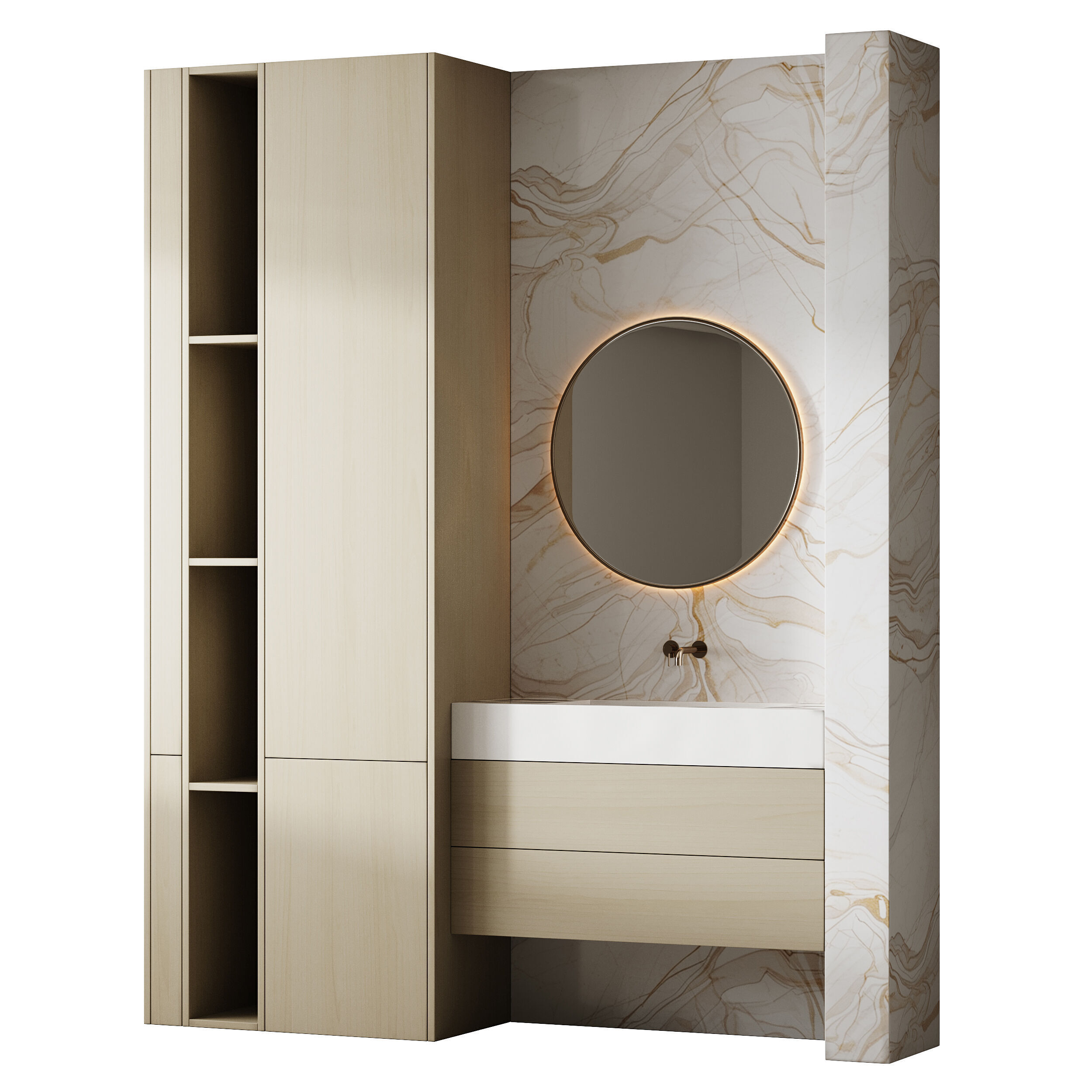 Bathroom furniture 28 3D model_9