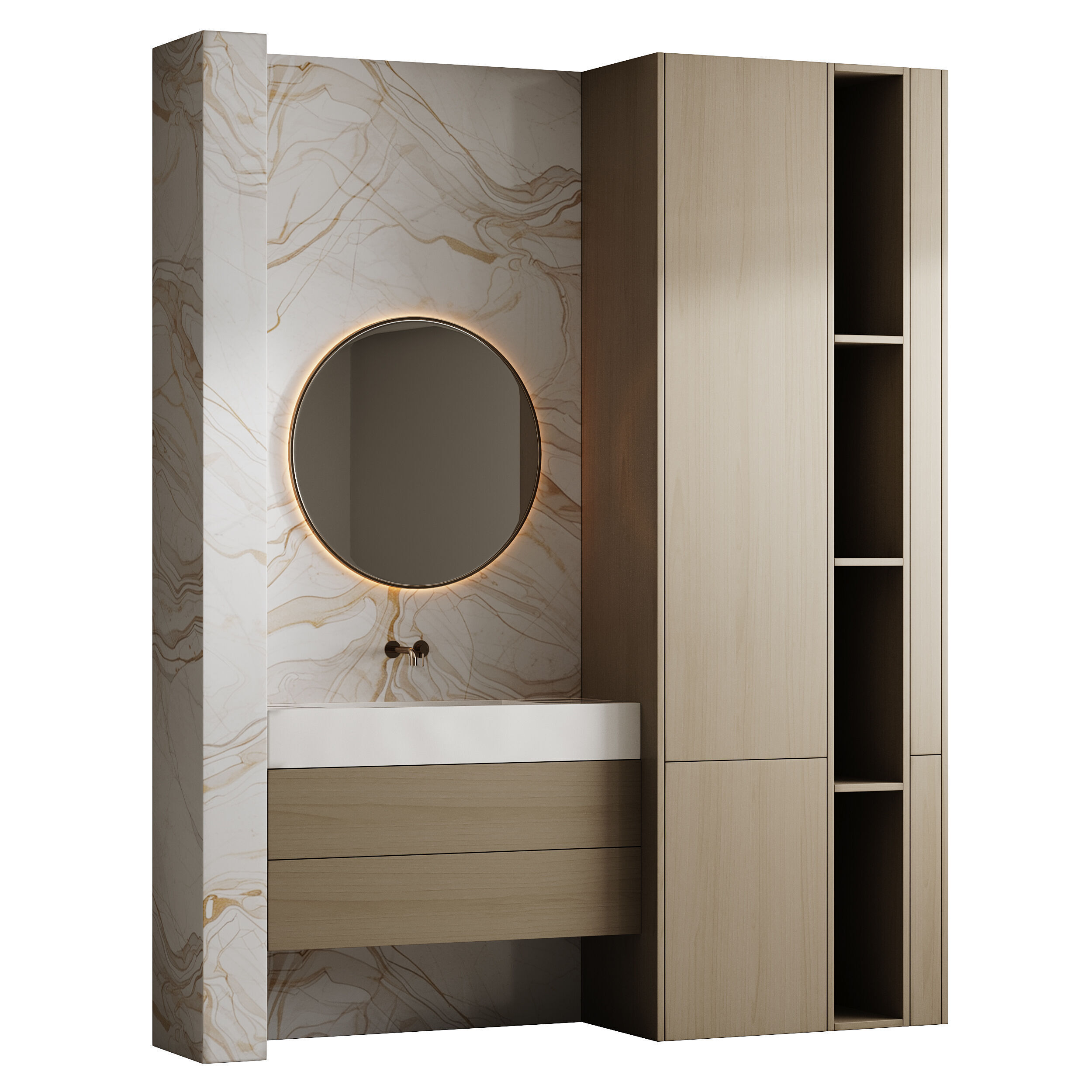 Bathroom furniture 28 3D model_3