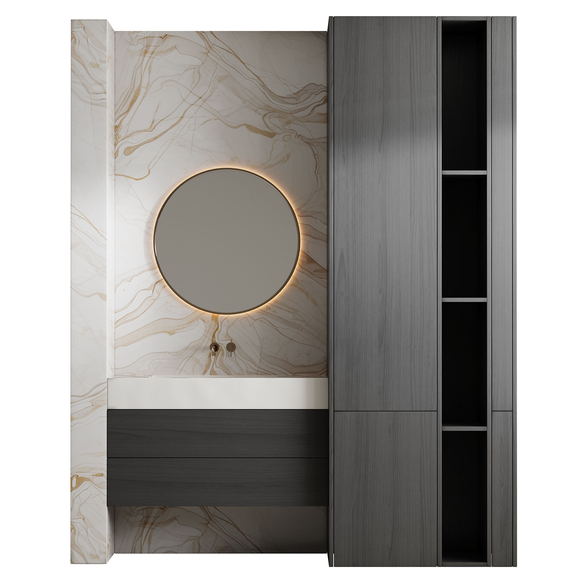 Bathroom furniture 28 3D model_4