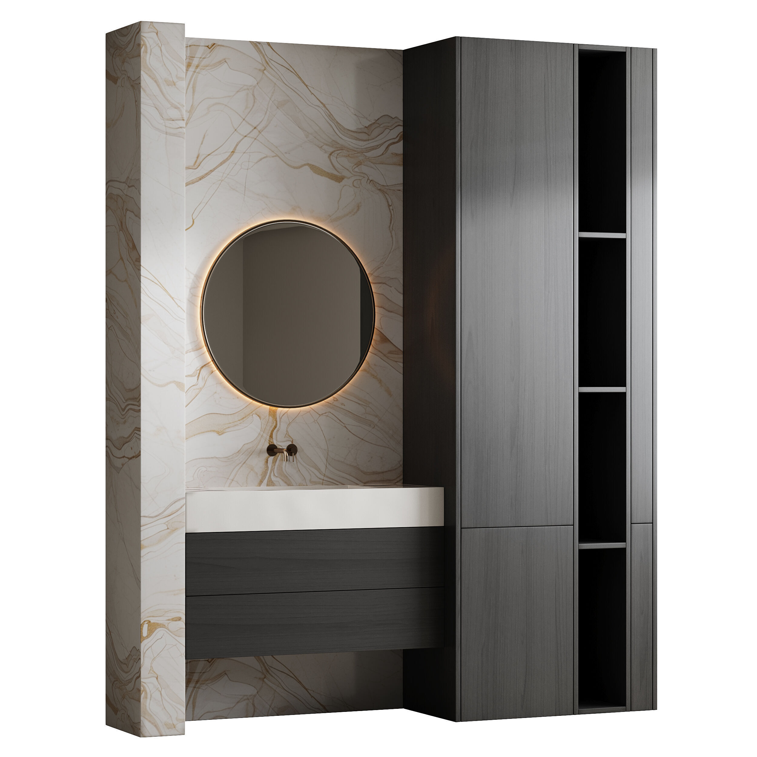 Bathroom furniture 28 3D model_5