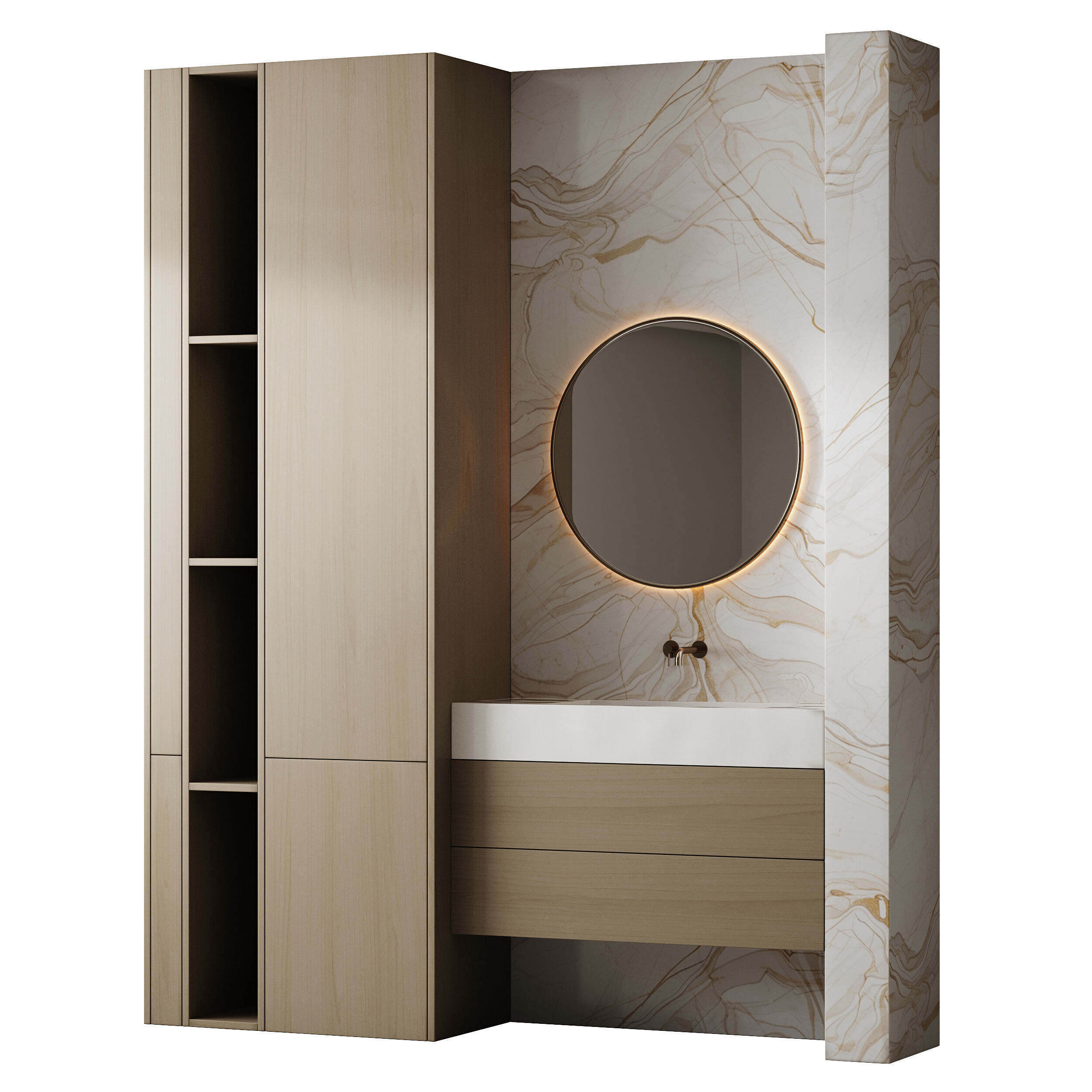 Bathroom furniture 28 3D model_10