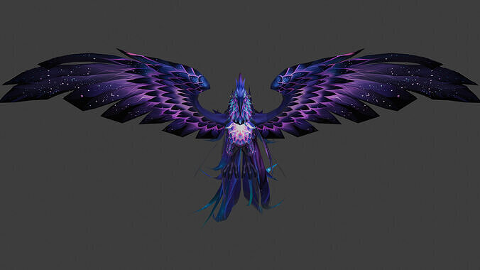 Celestial Dragon Phoenix Hybrid 3D model