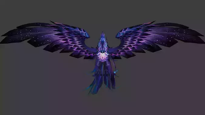 Celestial Dragon Phoenix Hybrid 3D model