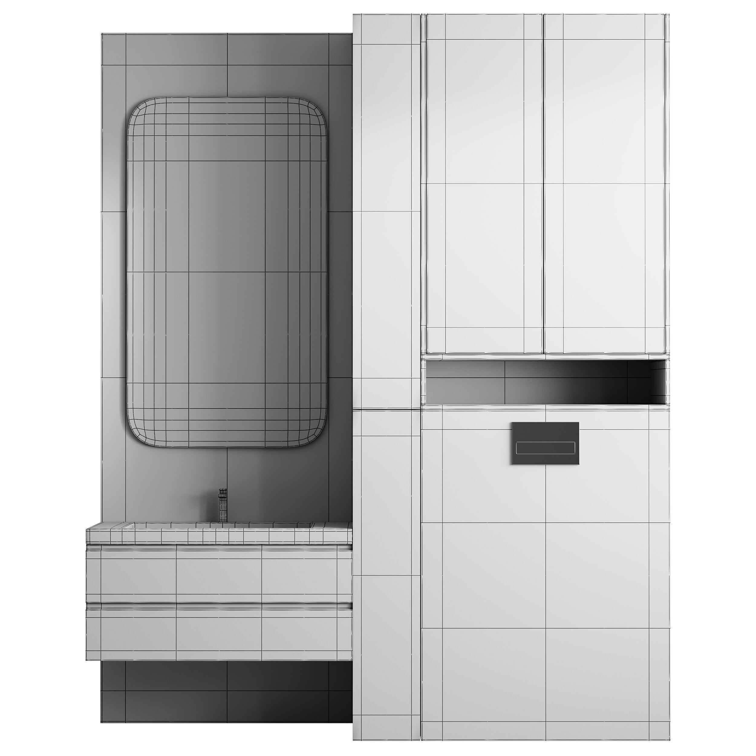 Bathroom furniture 29 3D model_14