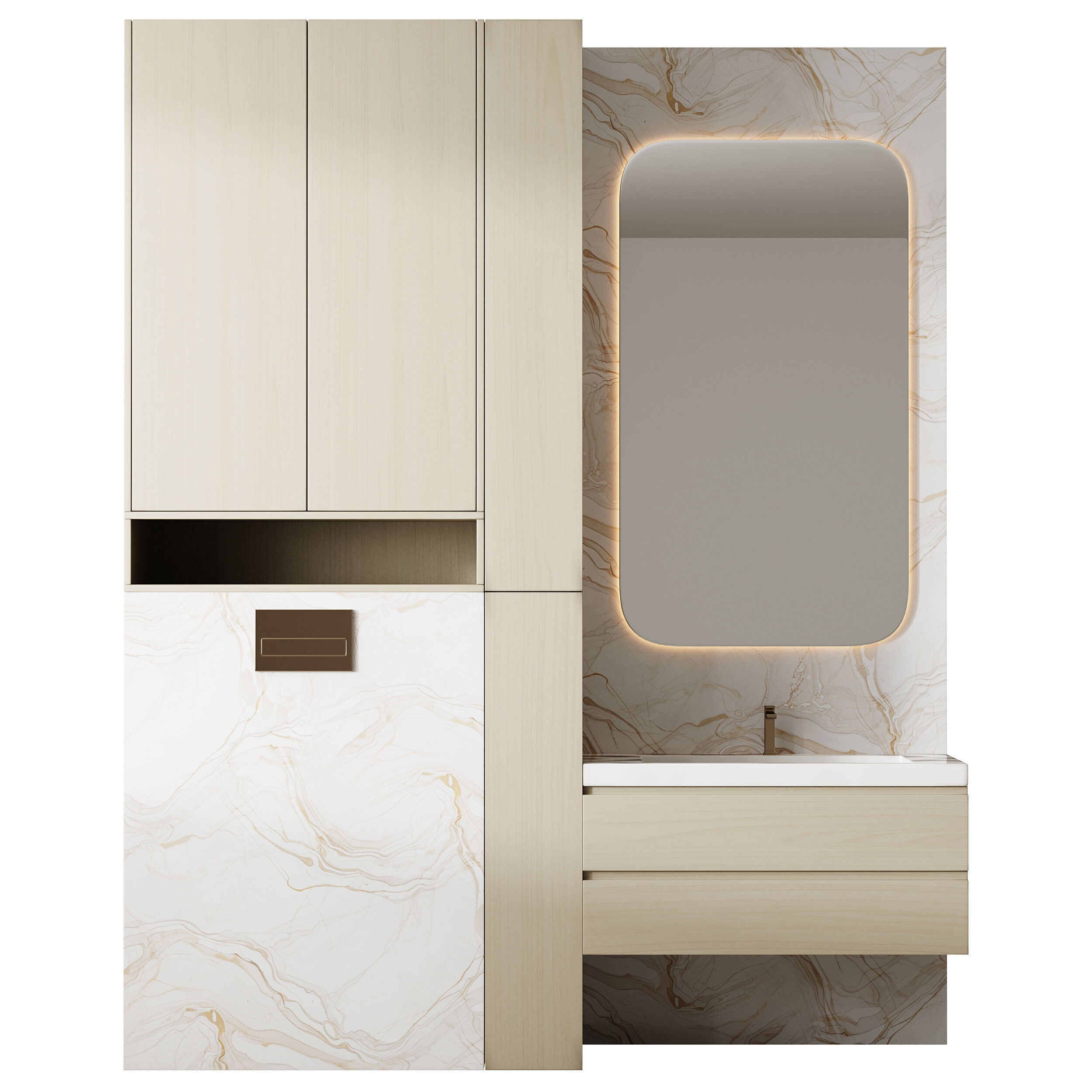 Bathroom furniture 29 3D model_6