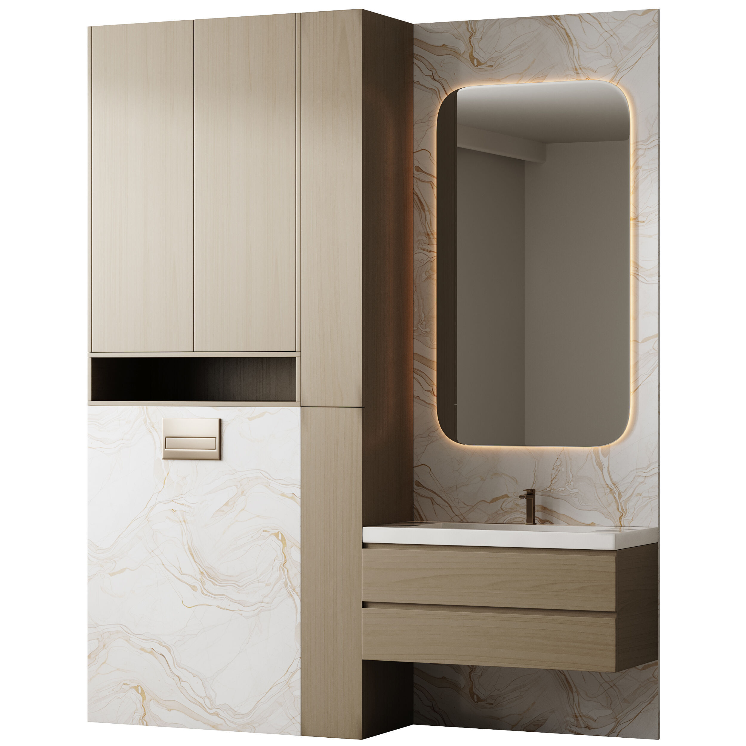 Bathroom furniture 29 3D model_9