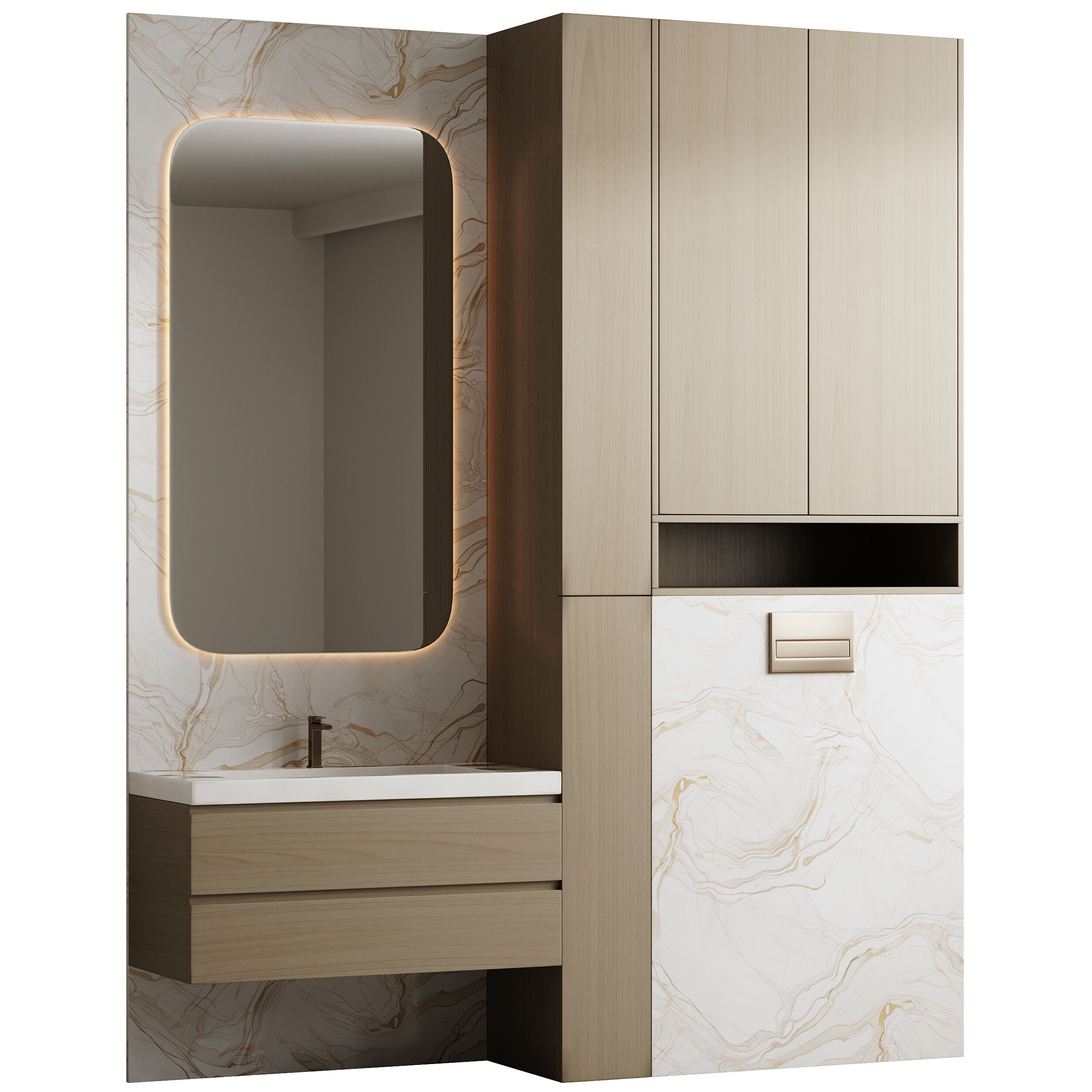 Bathroom furniture 29 3D model_11