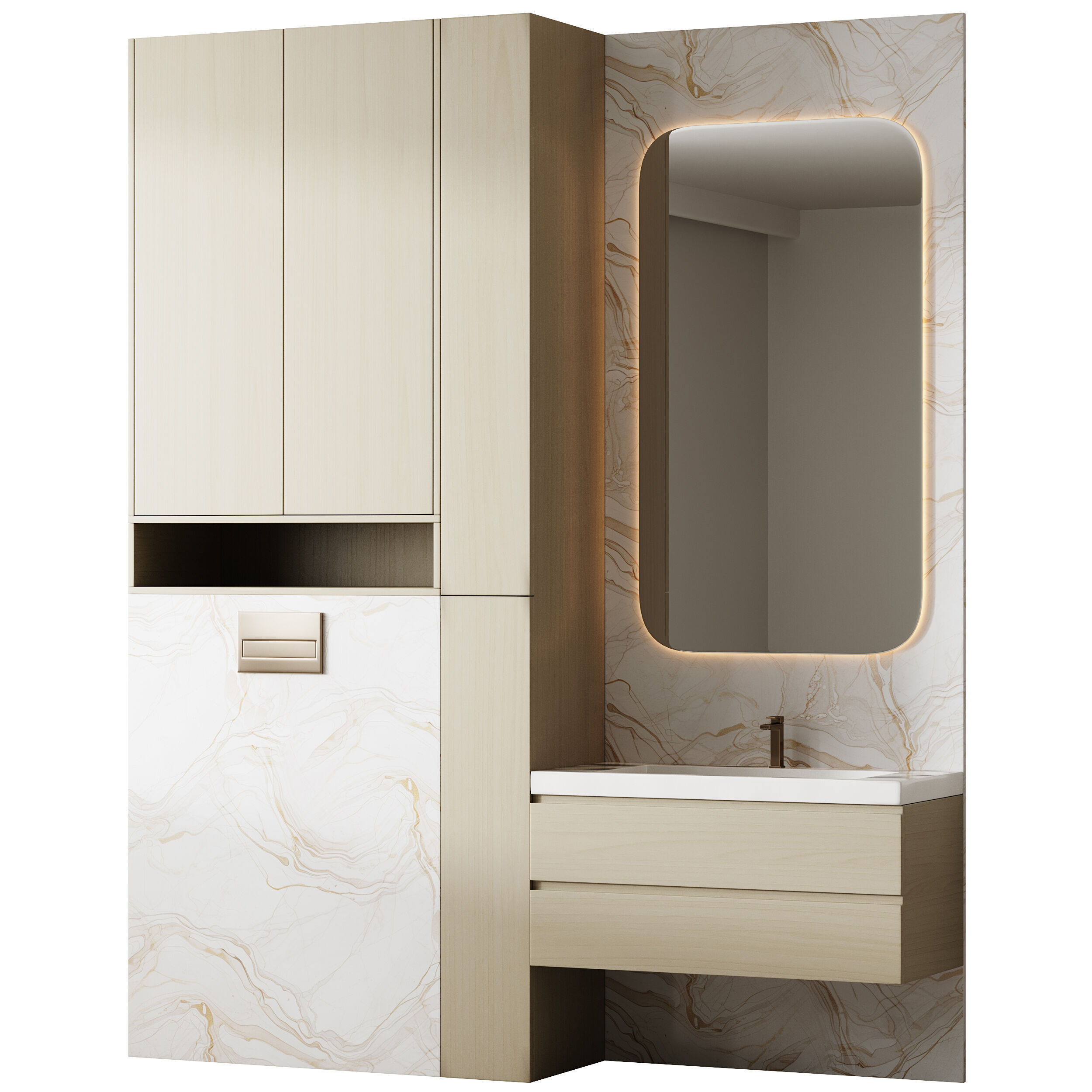 Bathroom furniture 29 3D model_10