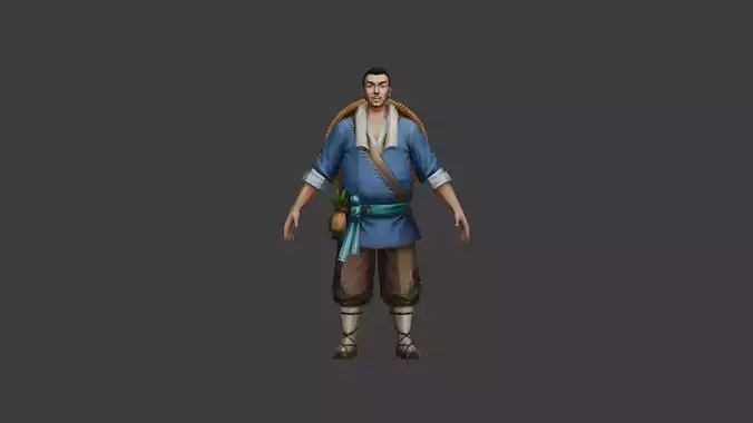 Futuristic Warrior with Traditional Elements