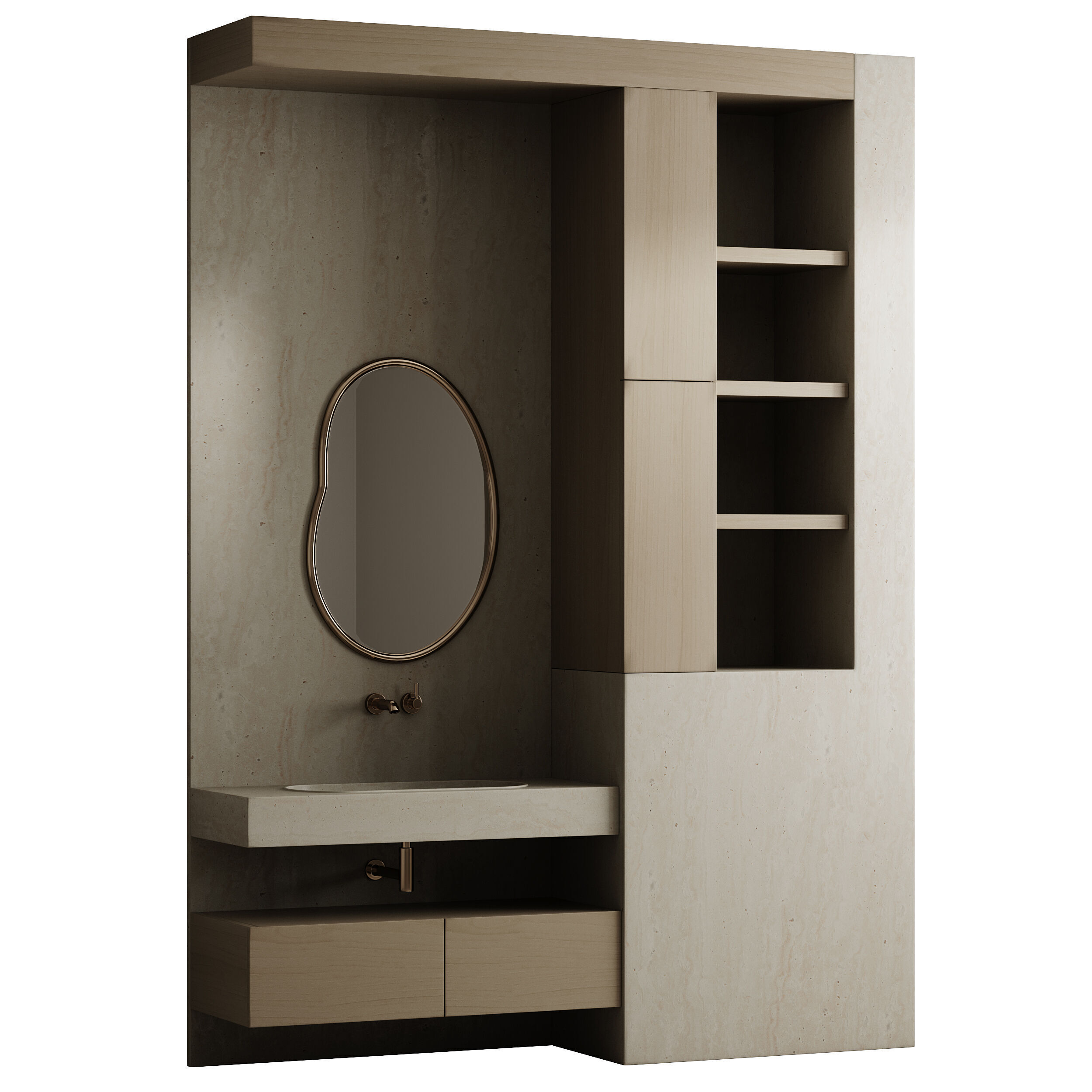 Bathroom furniture 30 3D model_3
