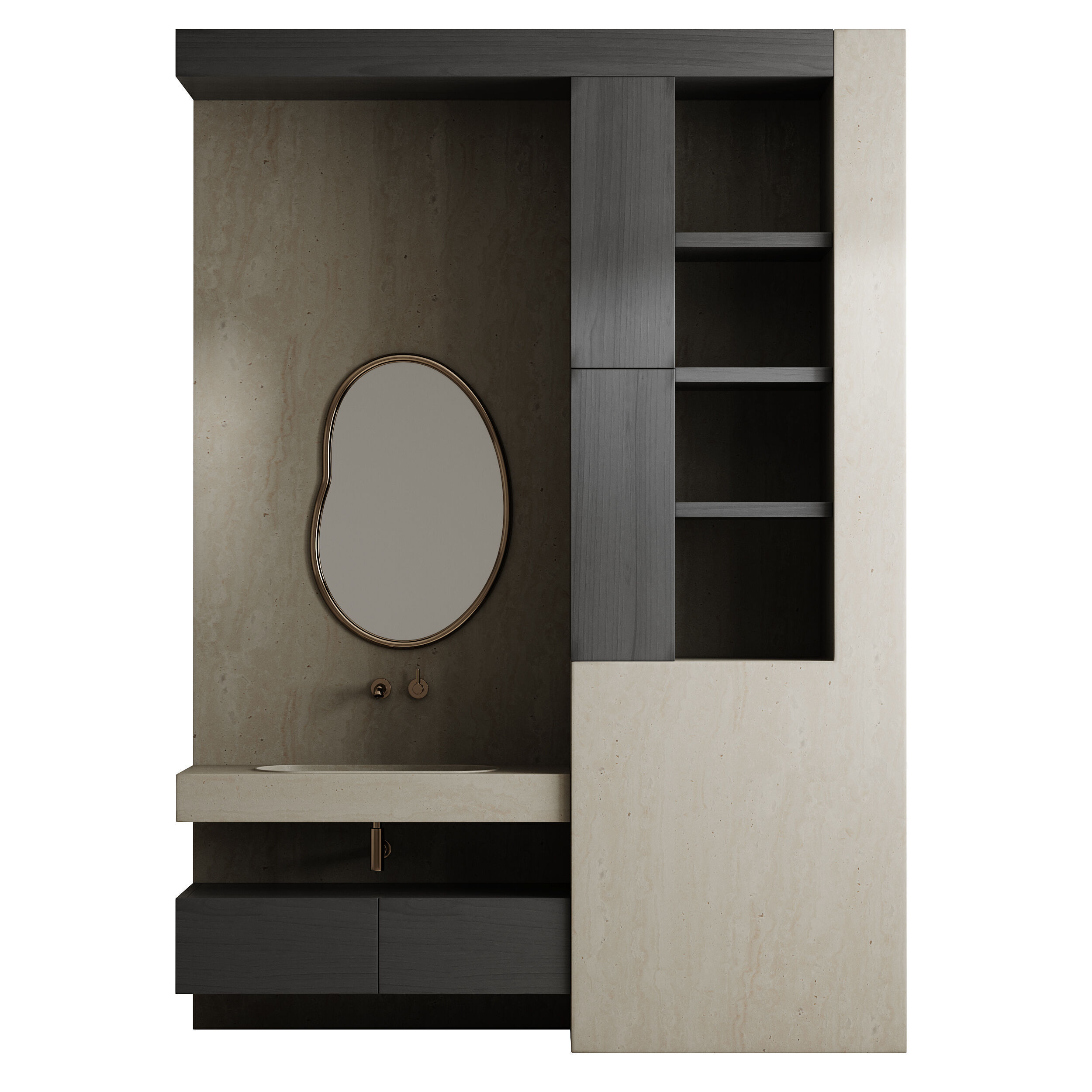 Bathroom furniture 30 3D model_4