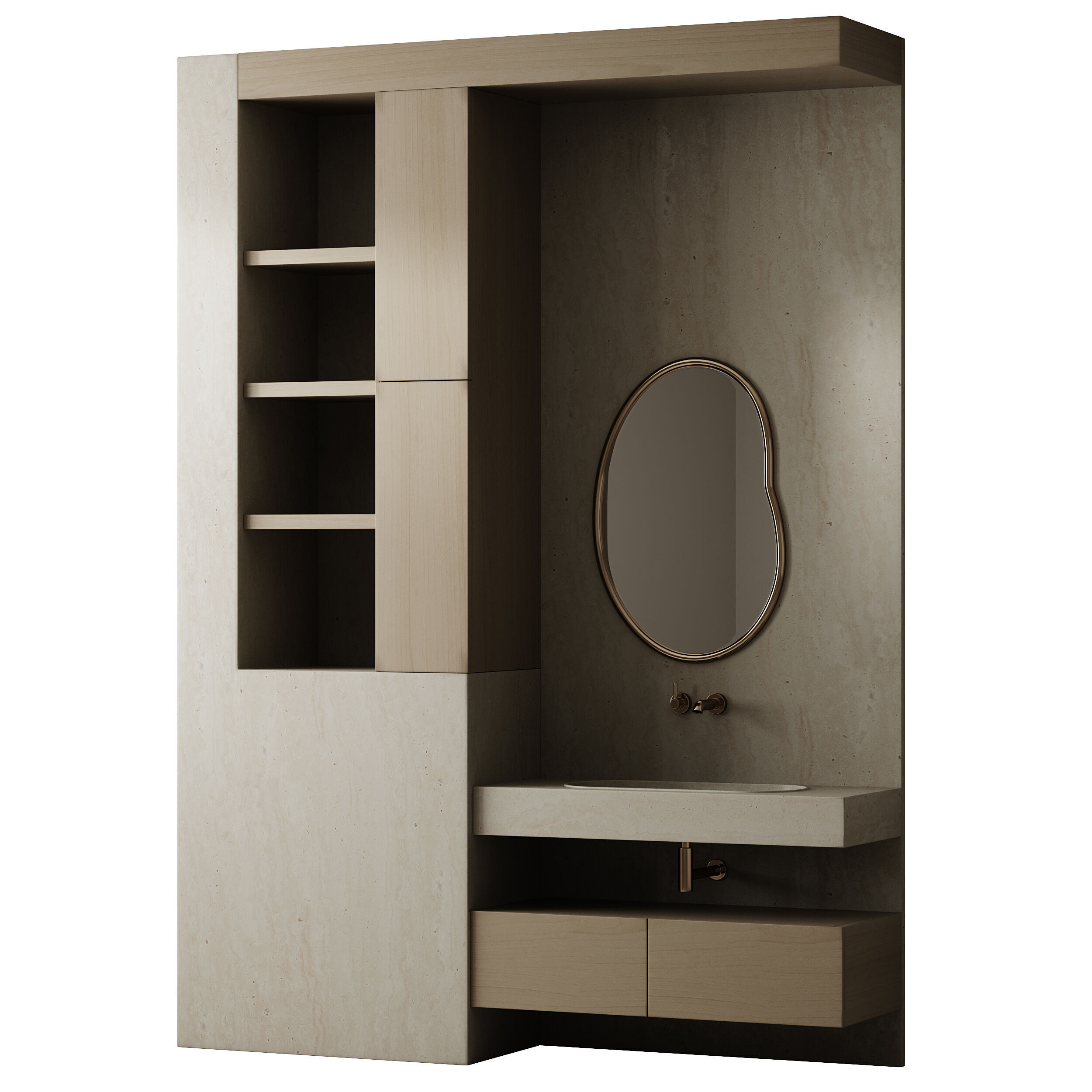 Bathroom furniture 30 3D model_9