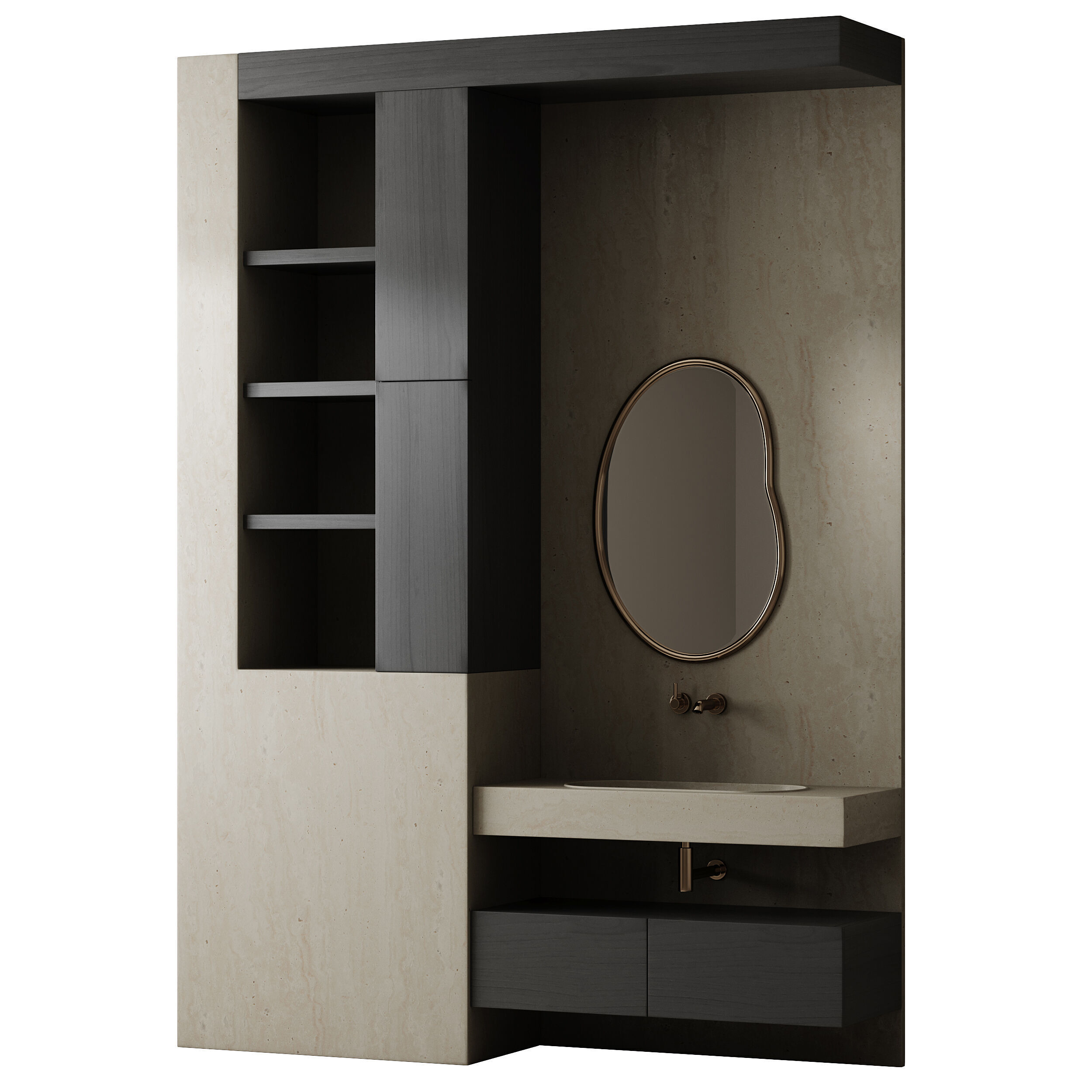 Bathroom furniture 30 3D model_10