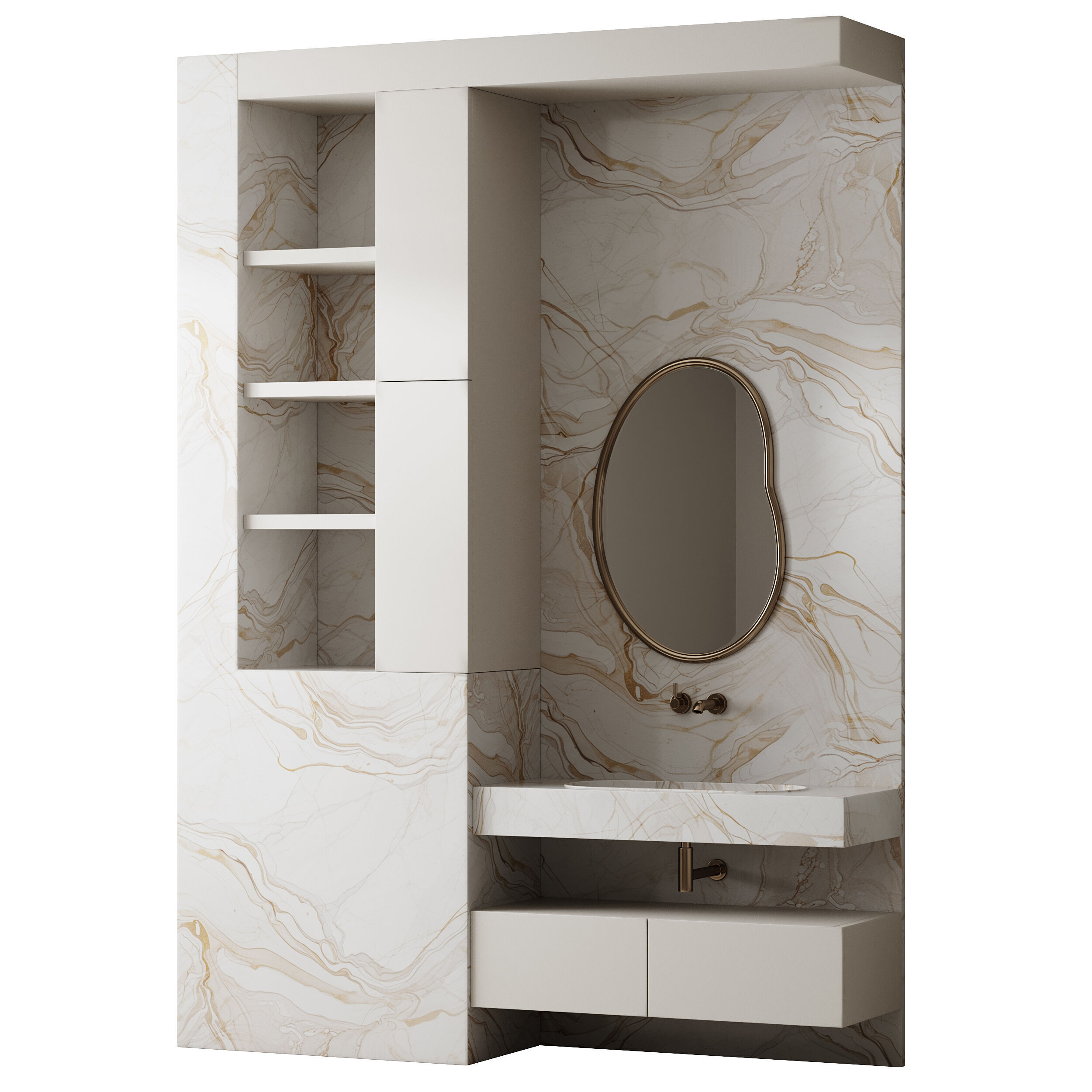 Bathroom furniture 30 3D model_11