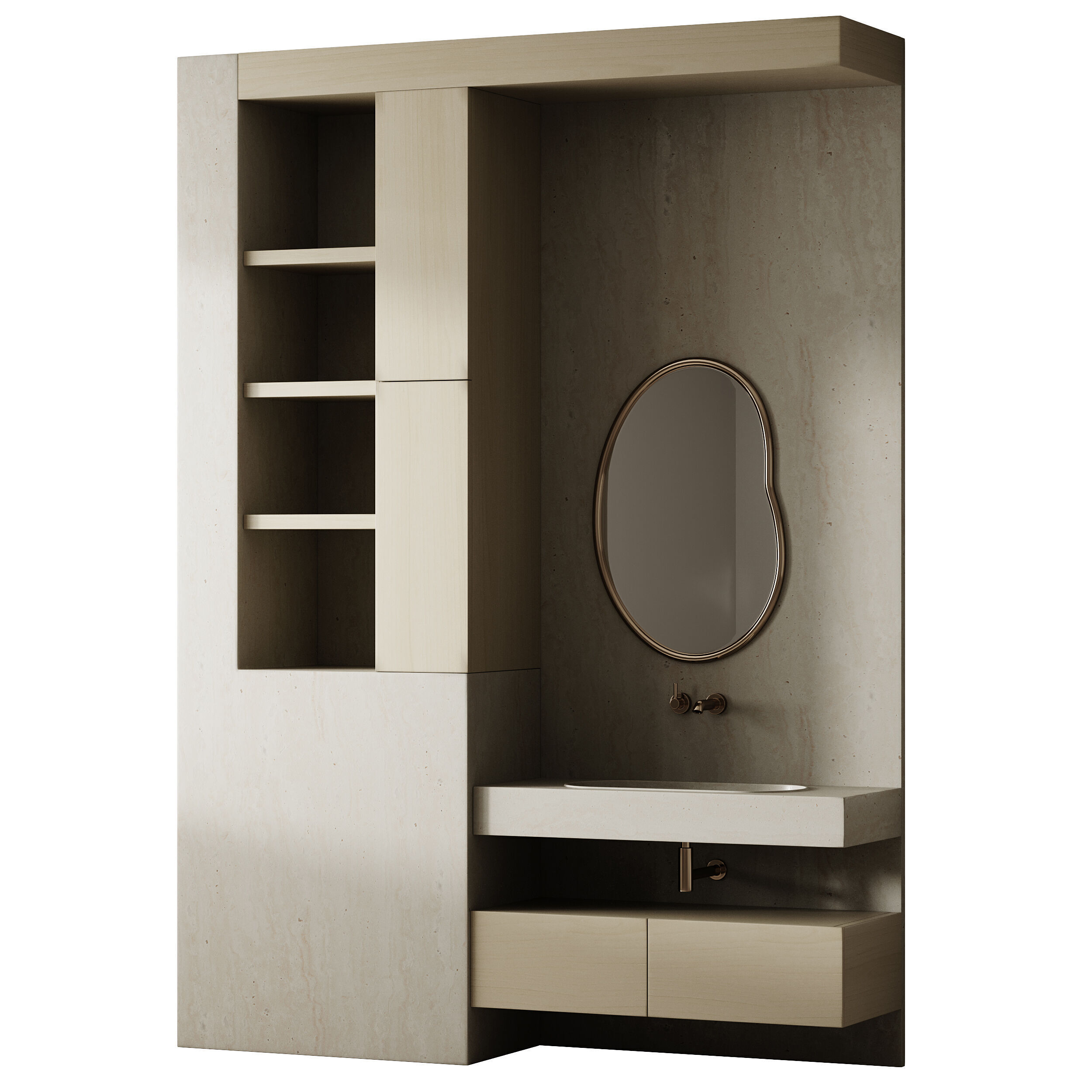 Bathroom furniture 30 3D model_8