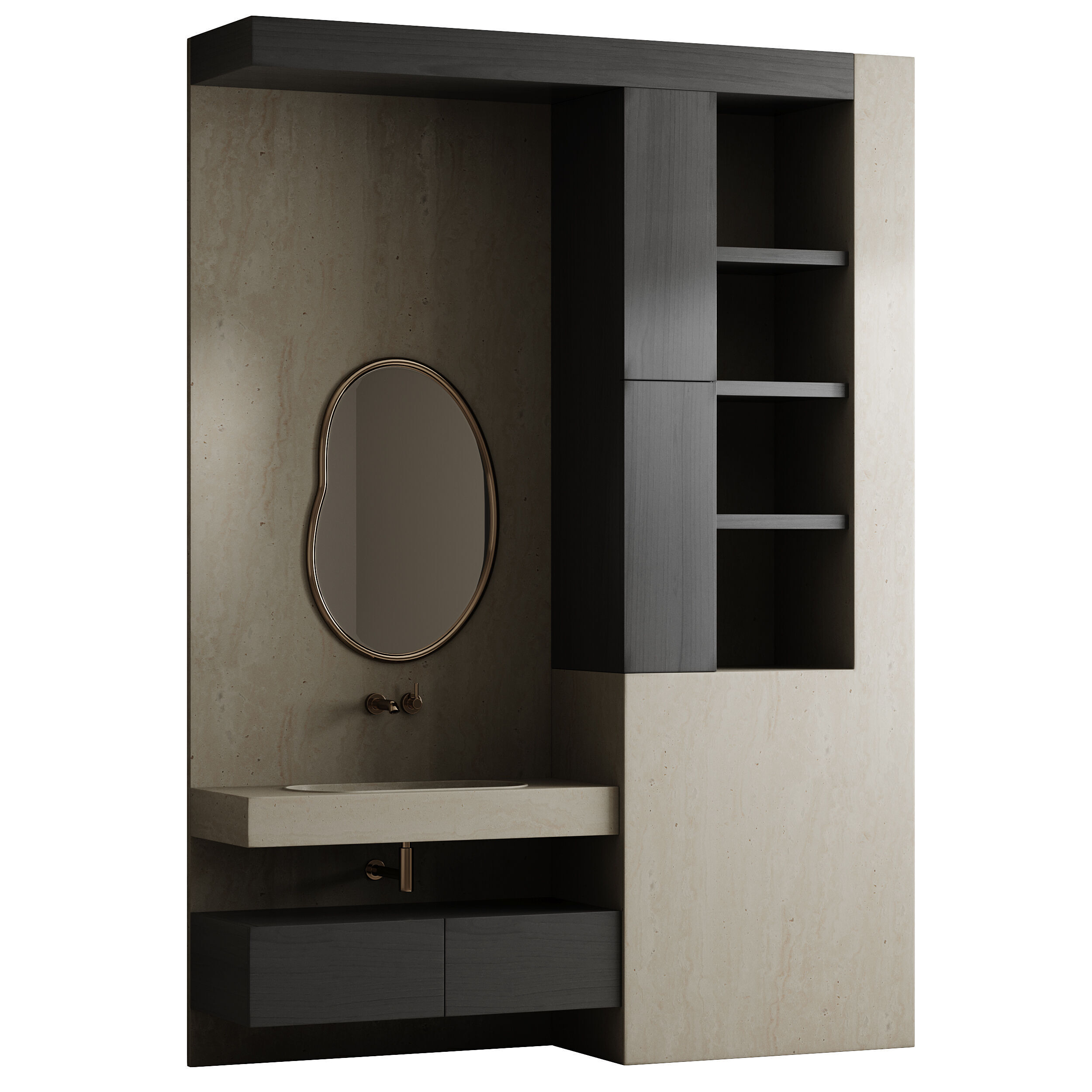 Bathroom furniture 30 3D model_5