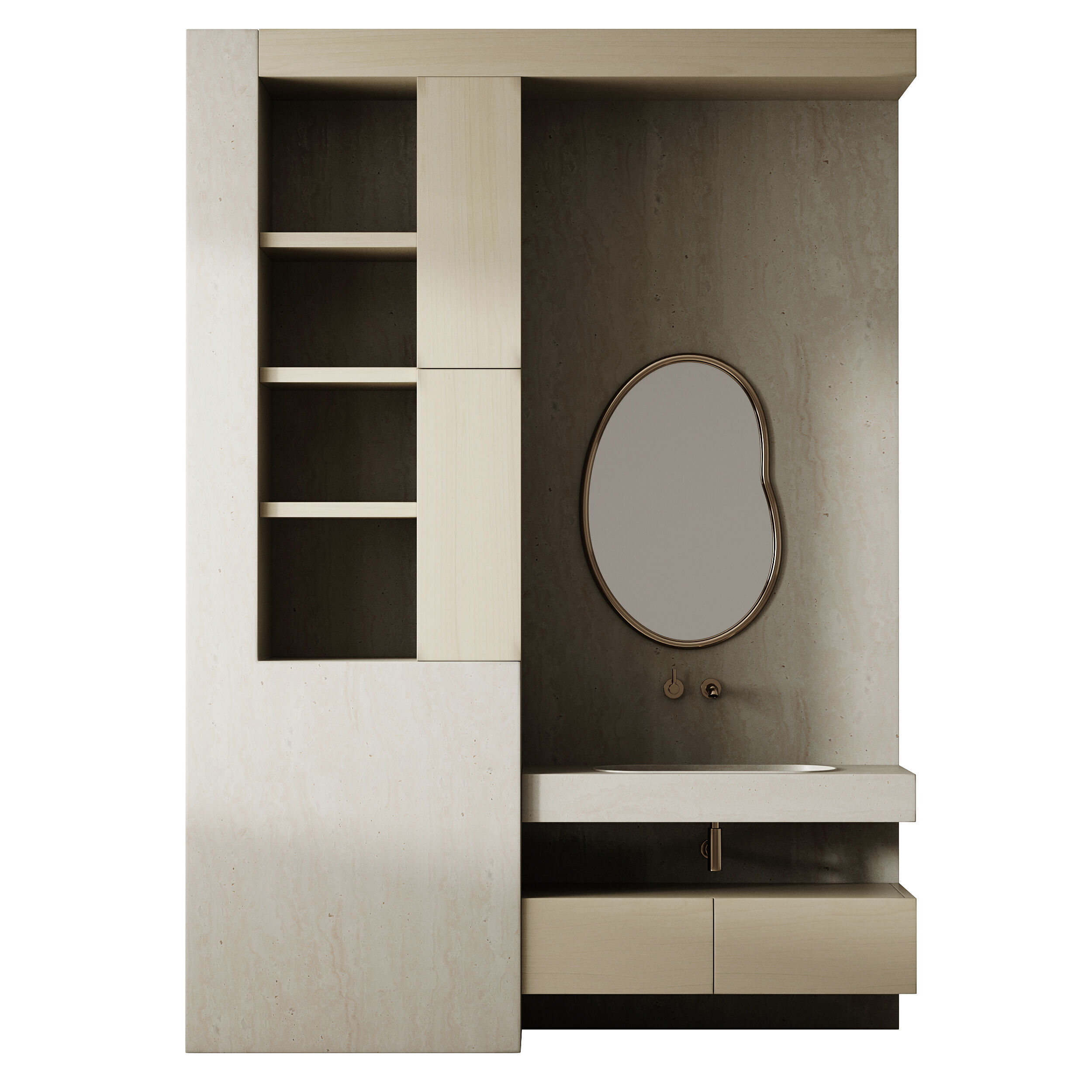 Bathroom furniture 30 3D model_12