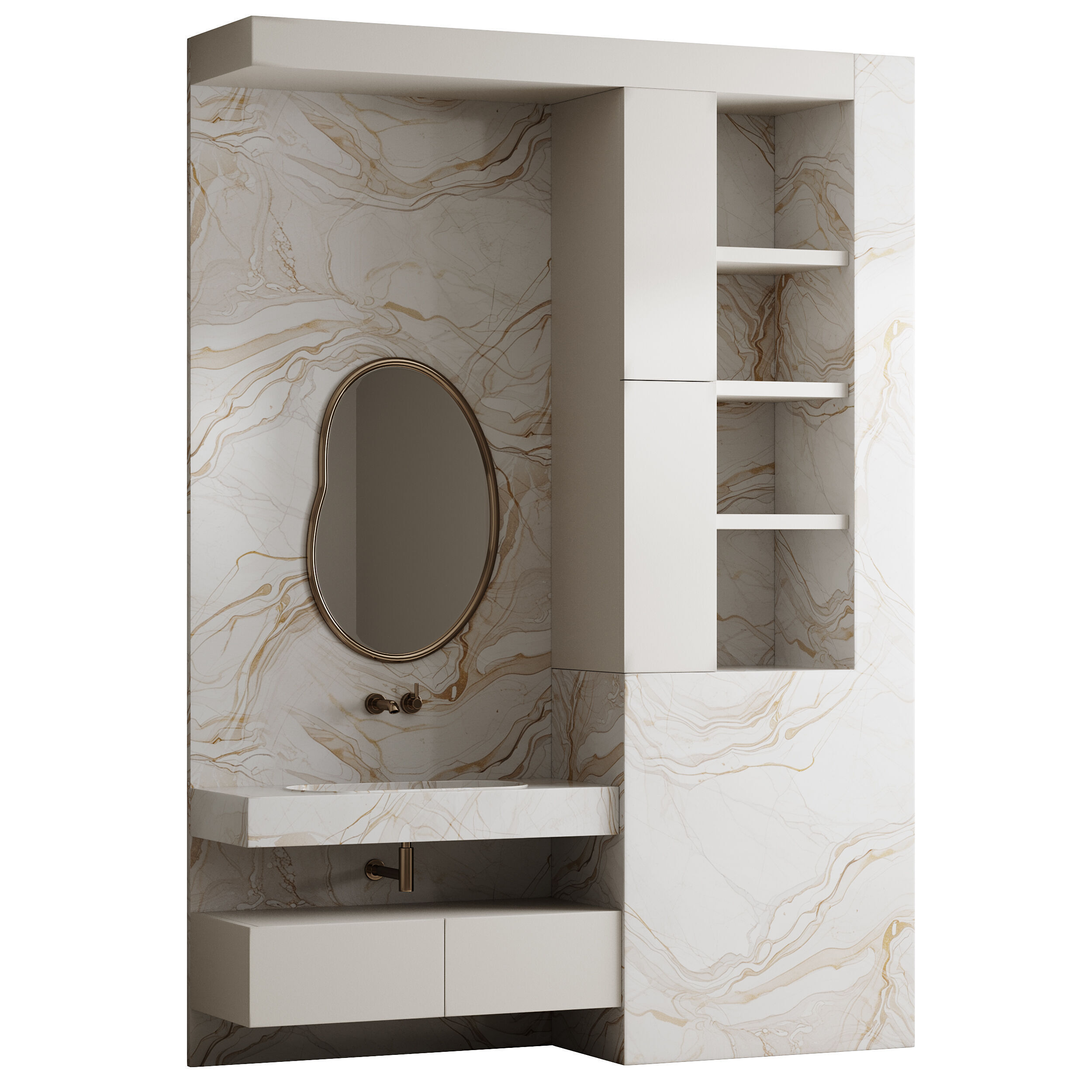 Bathroom furniture 30 3D model_7