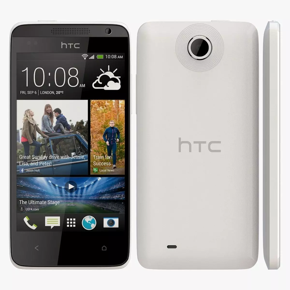 HTC Desire 300 White 3D model_0