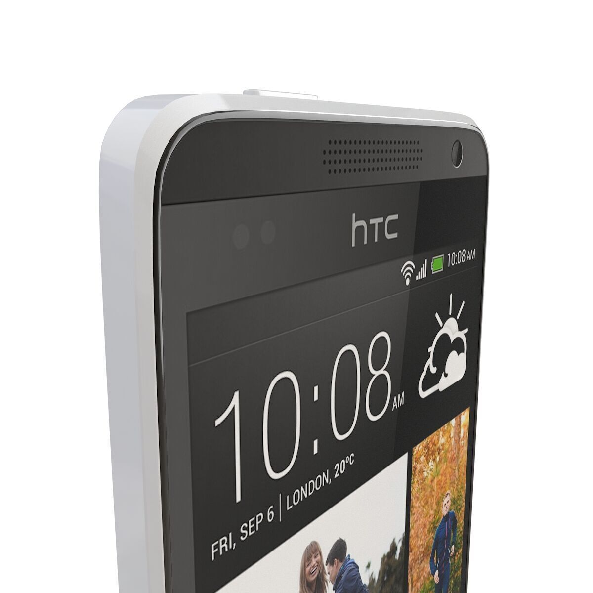 HTC Desire 300 White 3D model_5