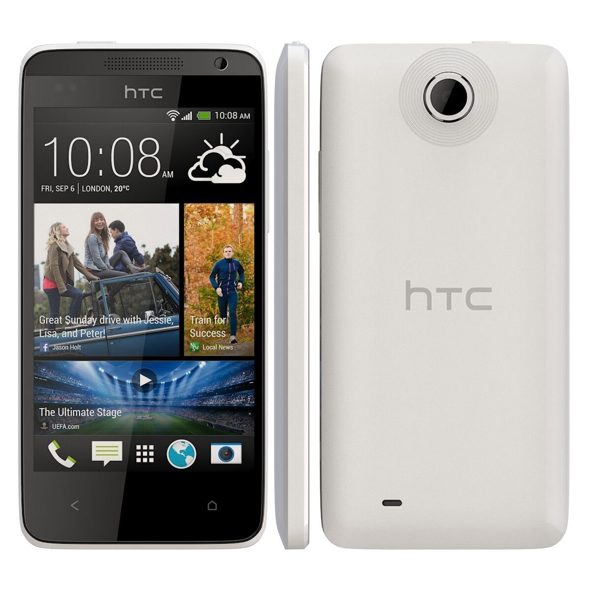 HTC Desire 300 White 3D model_2