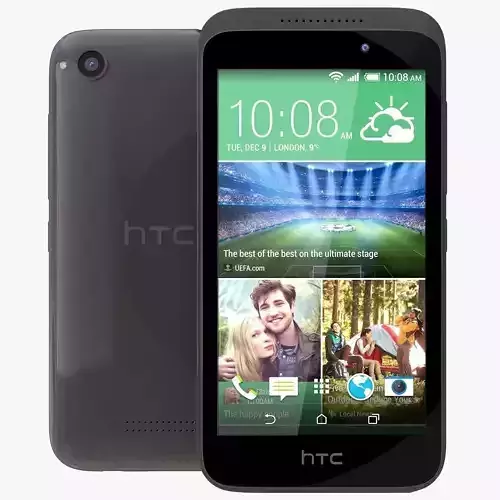 HTC Desire 320 Meridian Gray 3D model