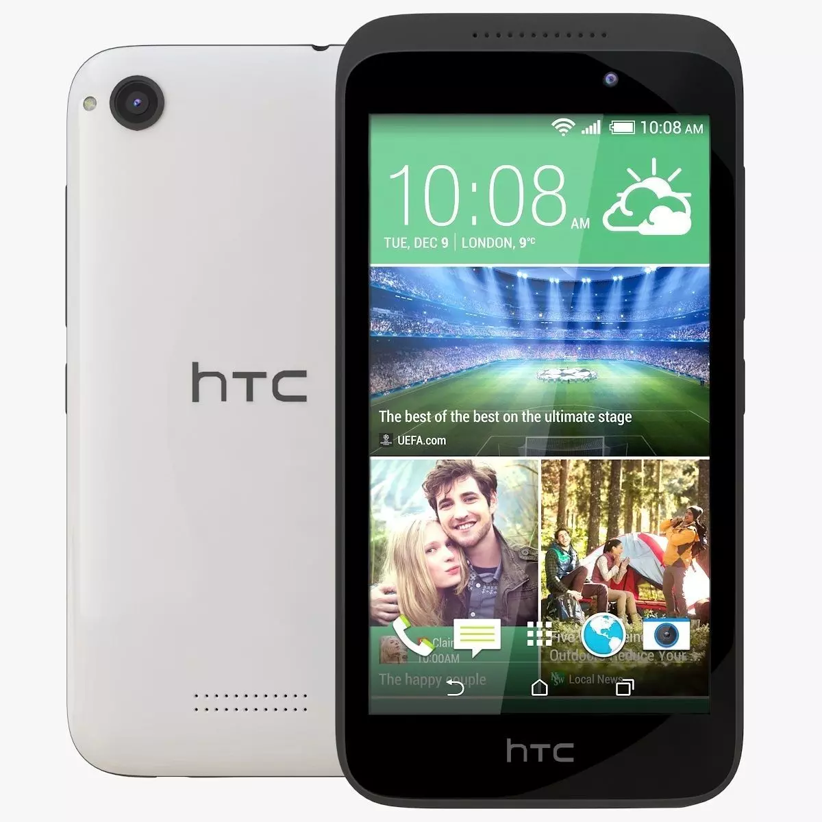 HTC Desire 320 White 3D model_0
