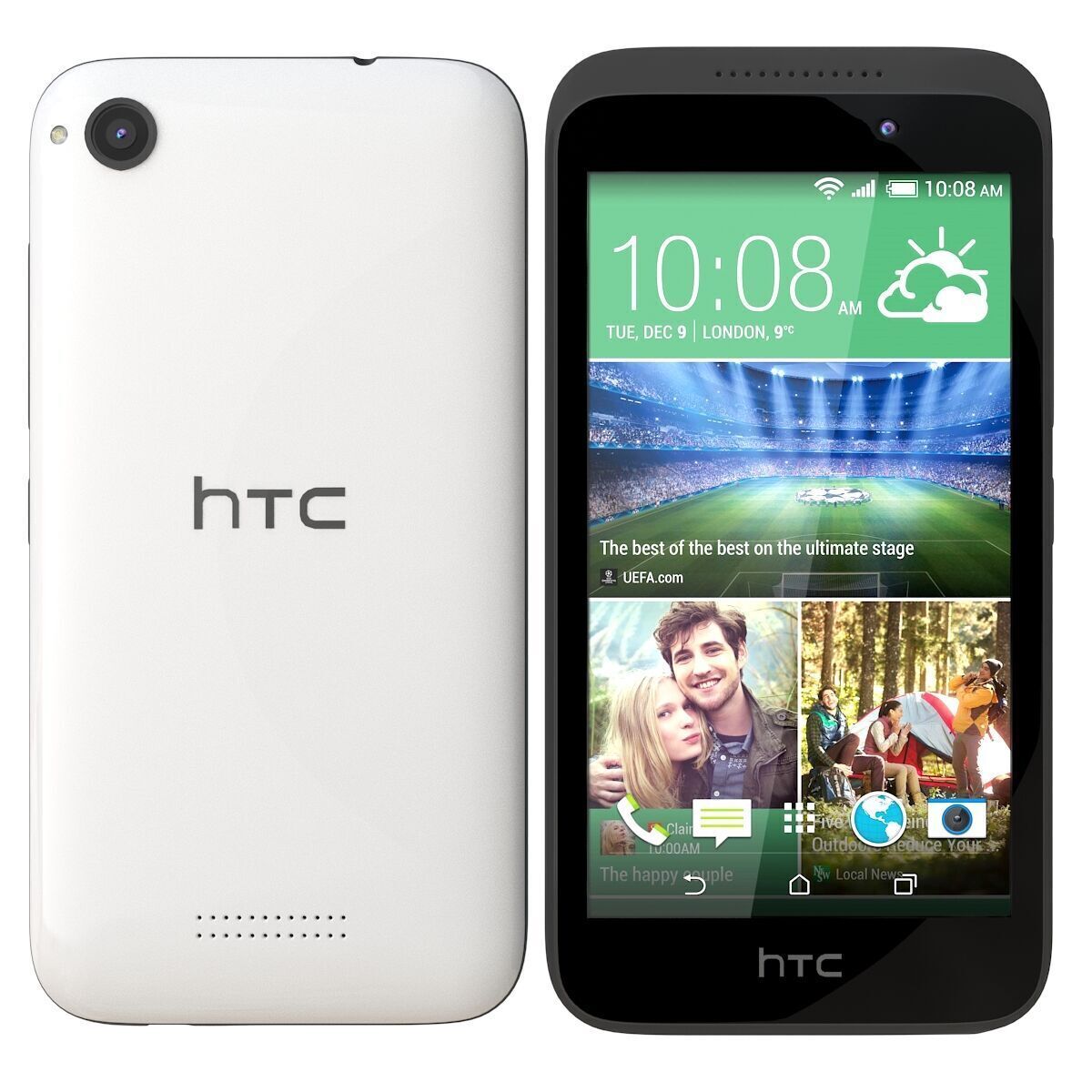 HTC Desire 320 White 3D model_2