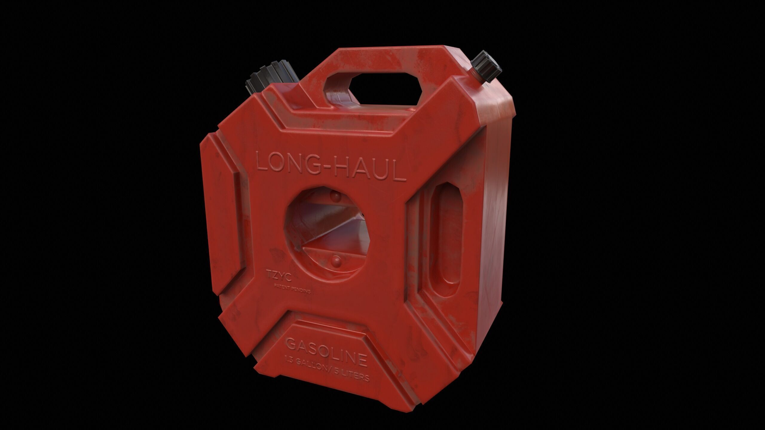 Gasoline Canister PBR Low-poly 3D model_4