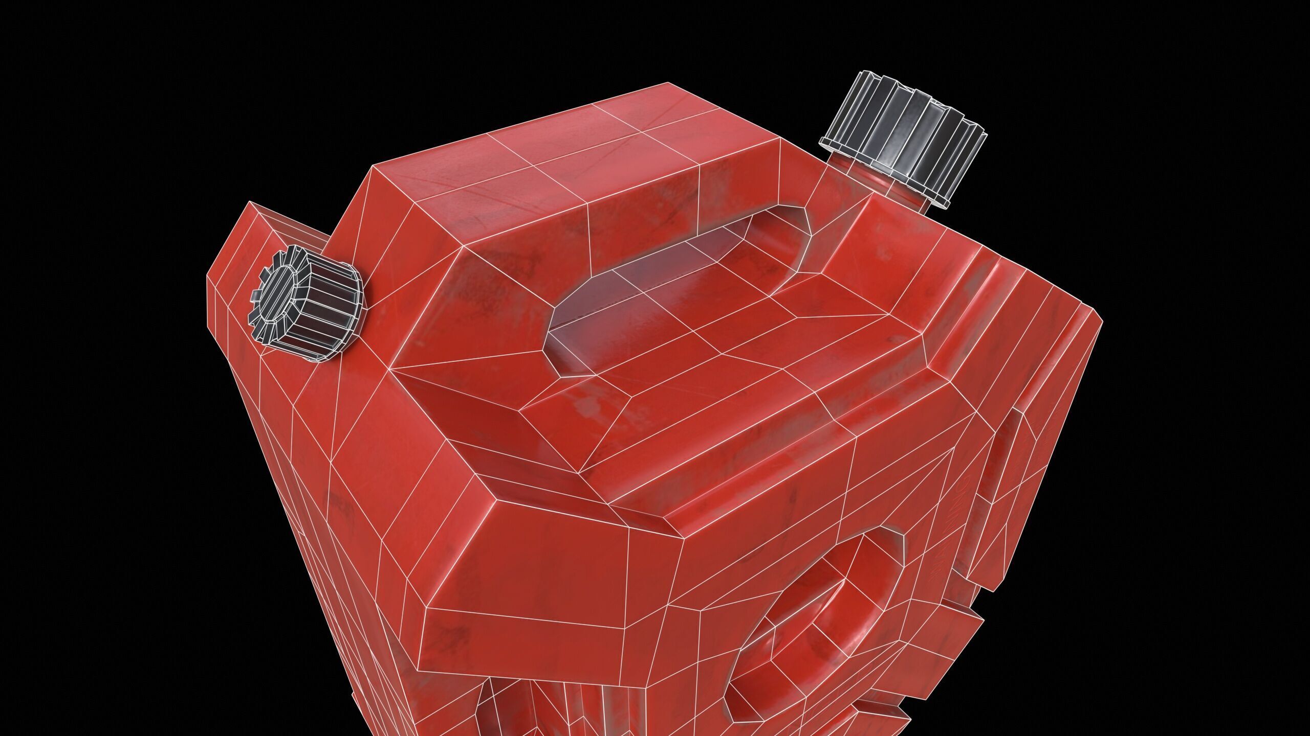 Gasoline Canister PBR Low-poly 3D model_15