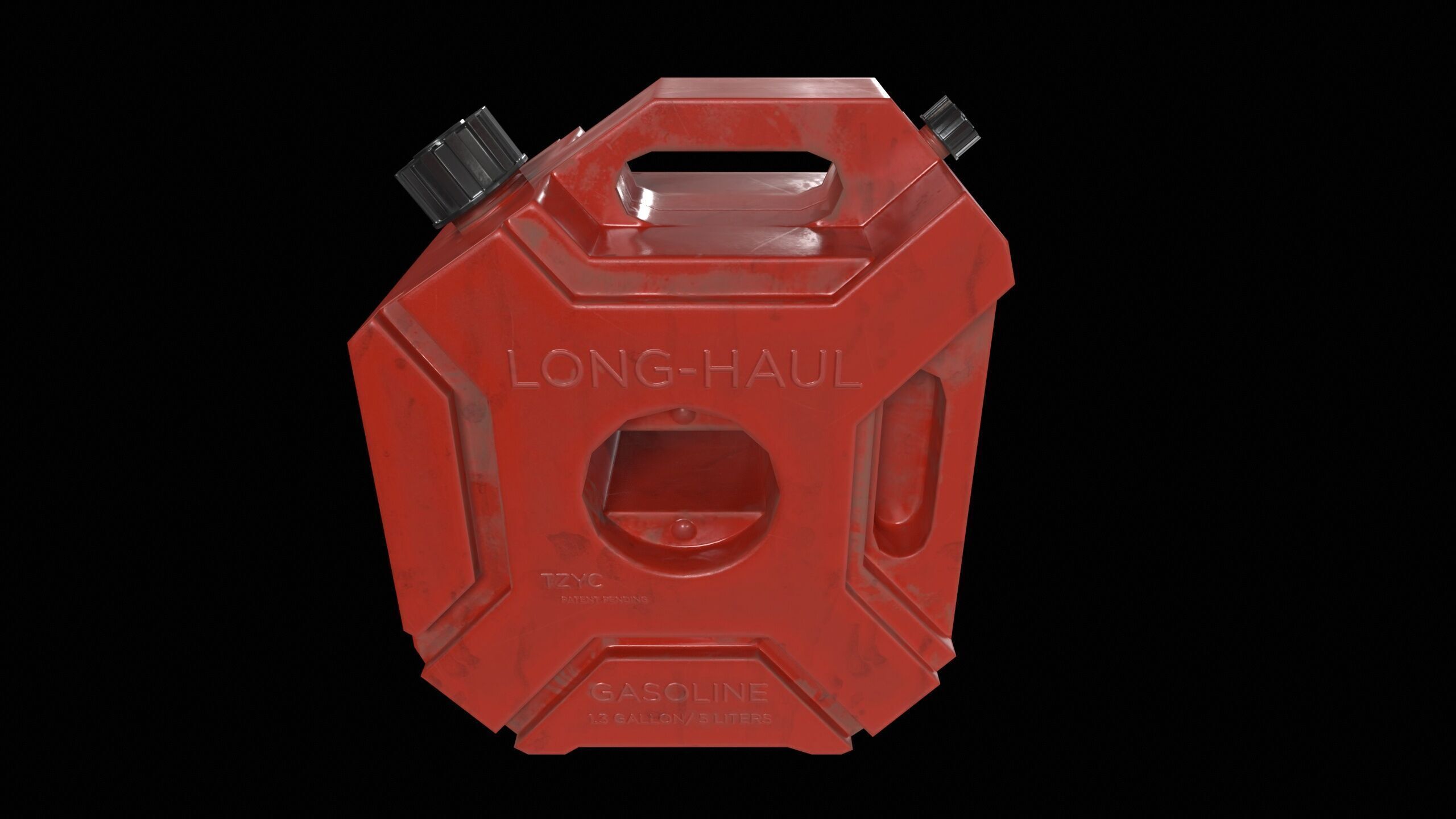 Gasoline Canister PBR Low-poly 3D model_5