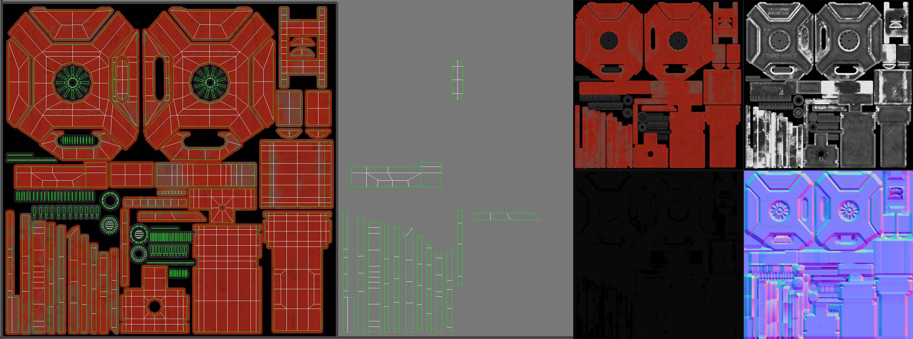 Gasoline Canister PBR Low-poly 3D model_18