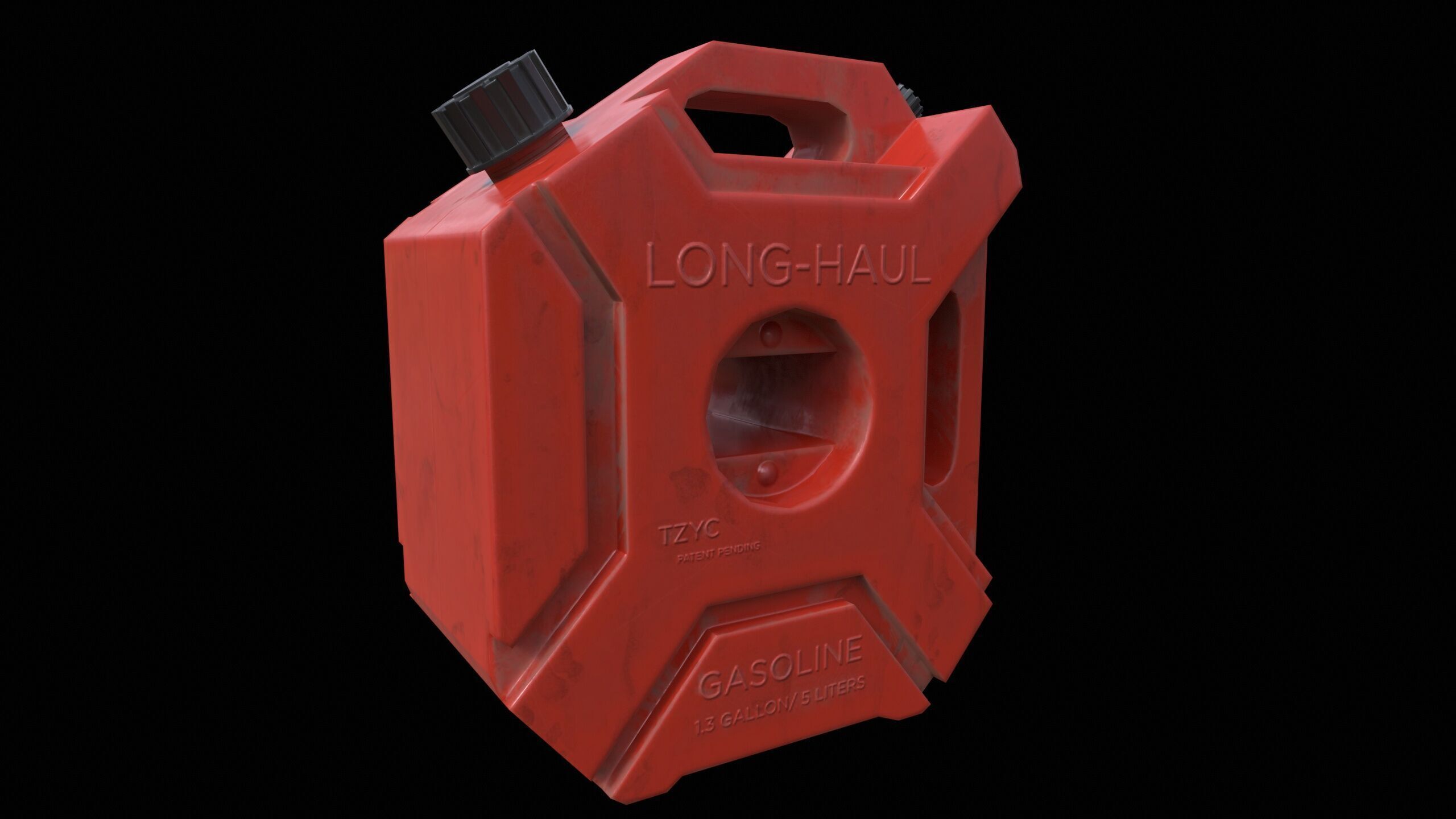 Gasoline Canister PBR Low-poly 3D model_11