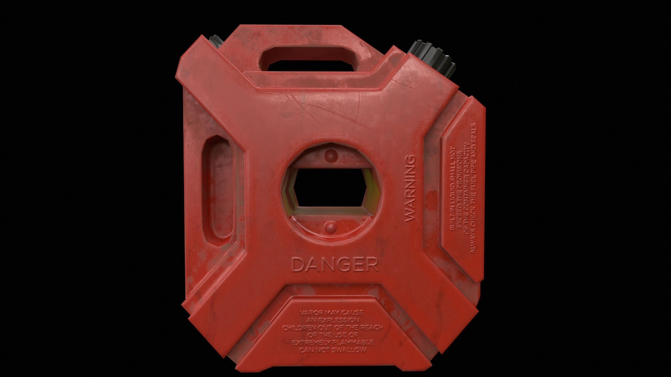 Gasoline Canister PBR Low-poly 3D model_9