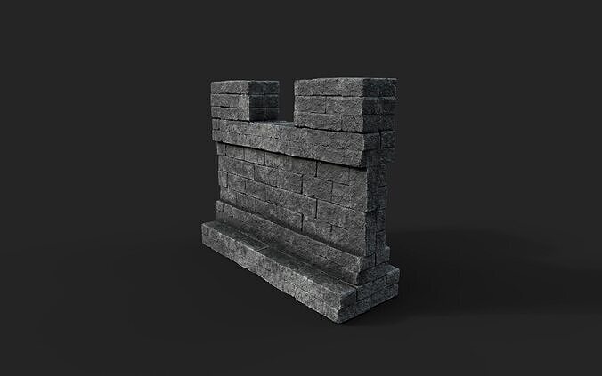 Old Ruin Low-poly 3D model